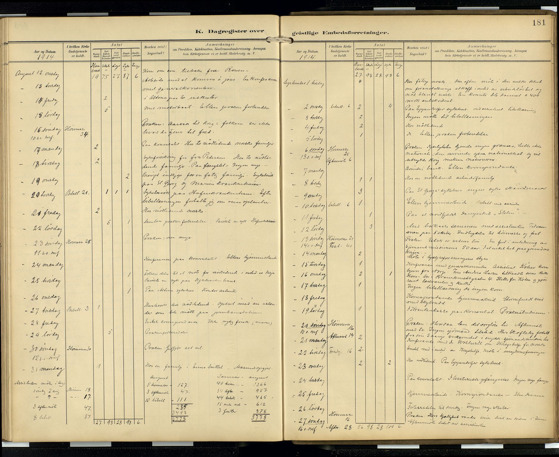 Den norske sjømannsmisjon i utlandet/Hamburg, AV/SAB-SAB/PA-0107/H/Ha/L0001: Parish register (official) no. A 1, 1907-1951, p. 180b-181a