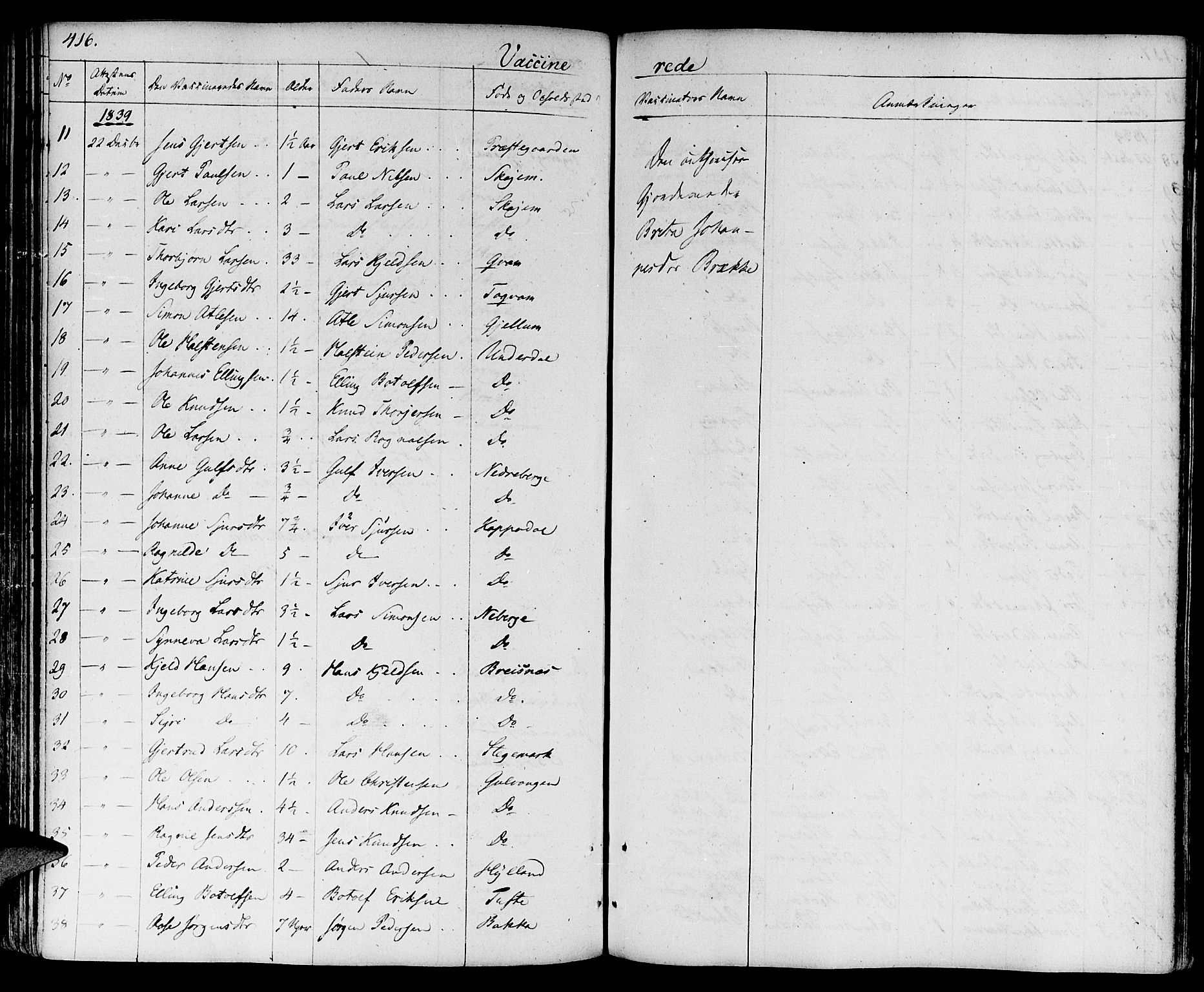 Aurland sokneprestembete, SAB/A-99937/H/Ha/Haa/L0006: Parish register (official) no. A 6, 1821-1859, p. 416