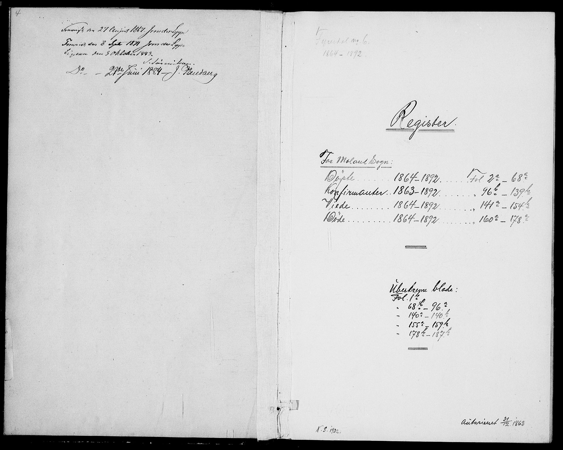 Fyresdal kirkebøker, AV/SAKO-A-263/G/Ga/L0004: Parish register (copy) no. I 4, 1864-1892