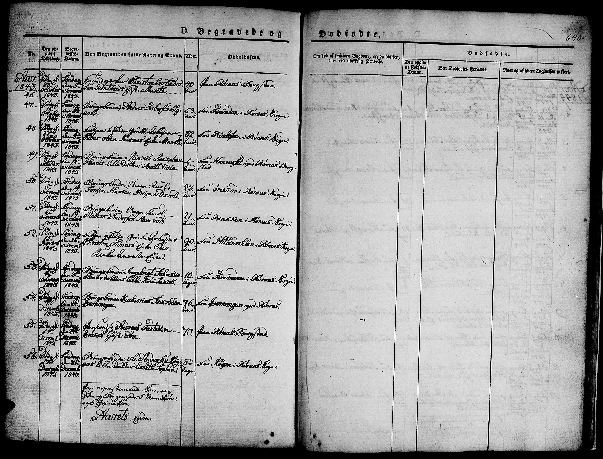 Ministerialprotokoller, klokkerbøker og fødselsregistre - Sør-Trøndelag, AV/SAT-A-1456/681/L0939: Parish register (copy) no. 681C03, 1829-1855, p. 640