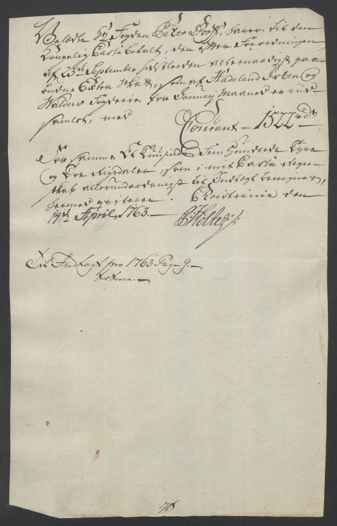 Rentekammeret inntil 1814, Reviderte regnskaper, Fogderegnskap, RA/EA-4092/R19/L1399: Fogderegnskap Toten, Hadeland og Vardal, 1762-1783, p. 35