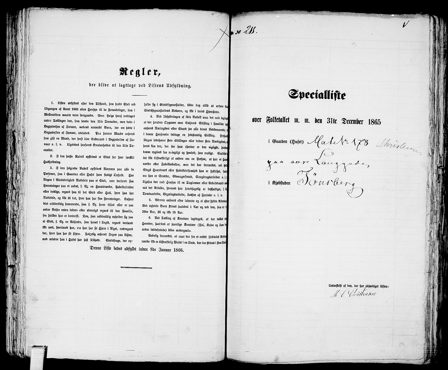 RA, 1865 census for Tønsberg, 1865, p. 456