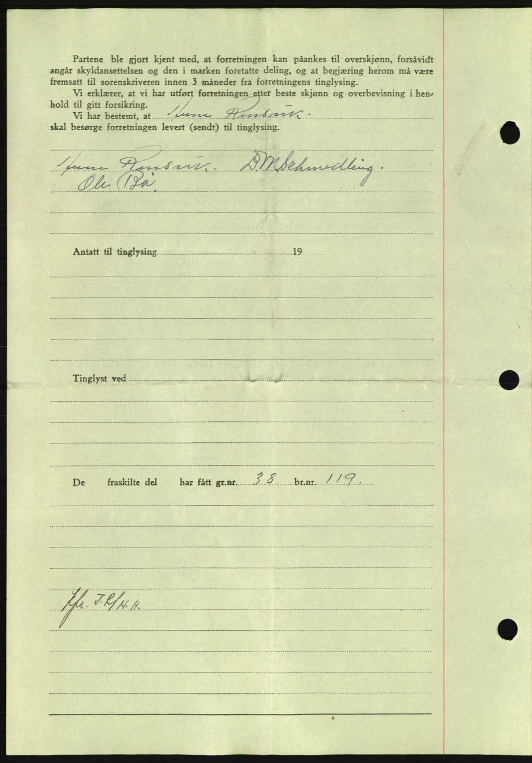 Nordmøre sorenskriveri, AV/SAT-A-4132/1/2/2Ca: Mortgage book no. A98, 1944-1944, Diary no: : 1608/1944