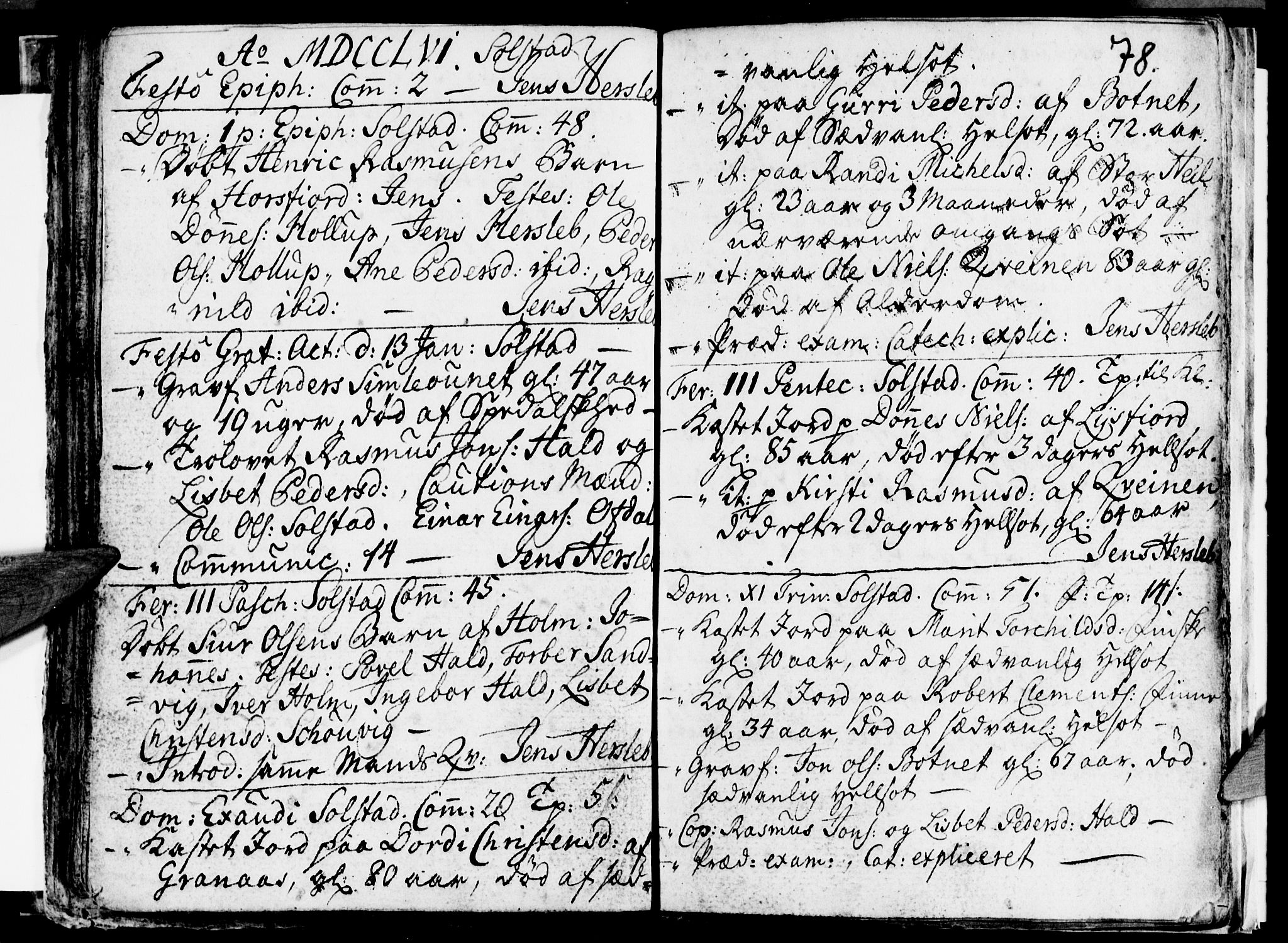 Ministerialprotokoller, klokkerbøker og fødselsregistre - Nordland, SAT/A-1459/811/L0164: Parish register (official) no. 811A01, 1677-1762, p. 78