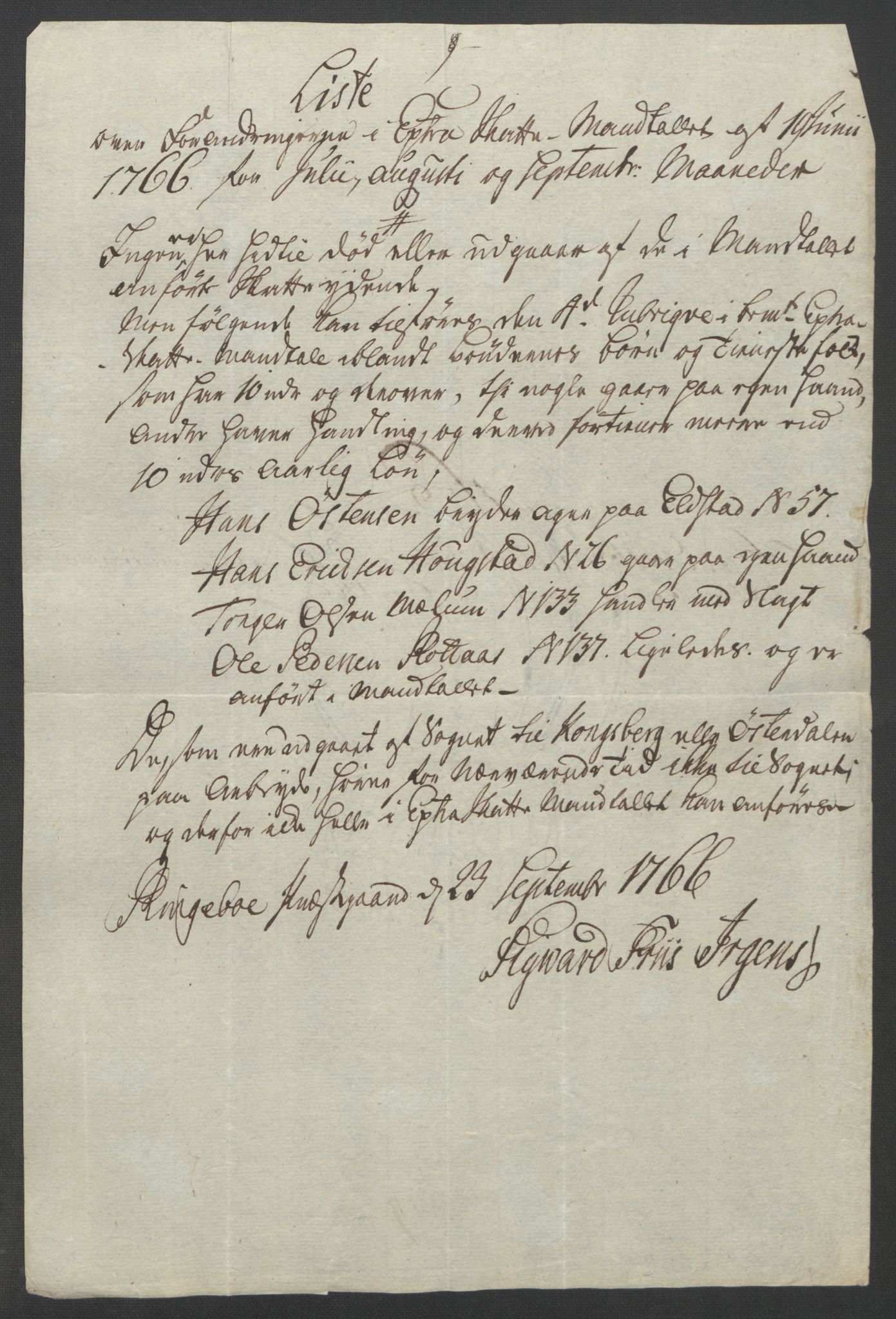 Rentekammeret inntil 1814, Reviderte regnskaper, Fogderegnskap, RA/EA-4092/R17/L1266: Ekstraskatten Gudbrandsdal, 1762-1766, p. 565