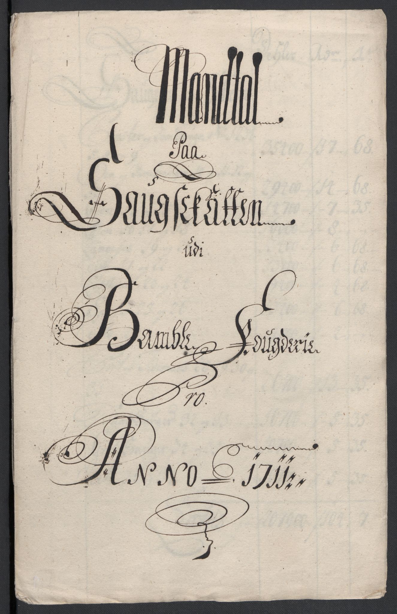 Rentekammeret inntil 1814, Reviderte regnskaper, Fogderegnskap, RA/EA-4092/R36/L2120: Fogderegnskap Øvre og Nedre Telemark og Bamble, 1711, p. 137