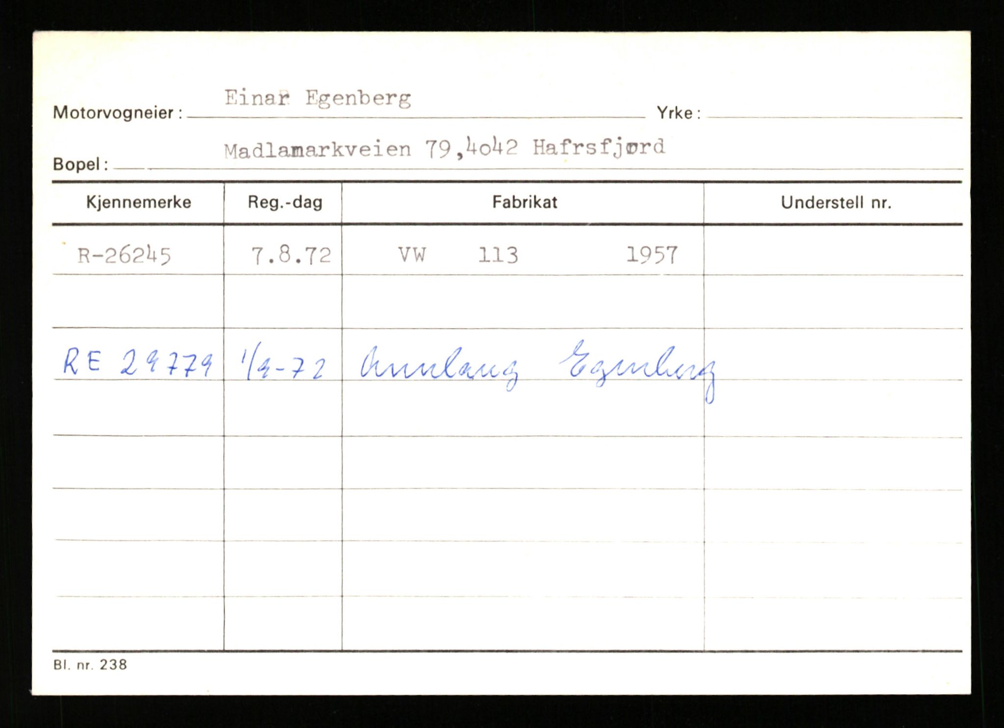 Stavanger trafikkstasjon, AV/SAST-A-101942/0/G/L0005: Registreringsnummer: 23000 - 34245, 1930-1971, p. 1099