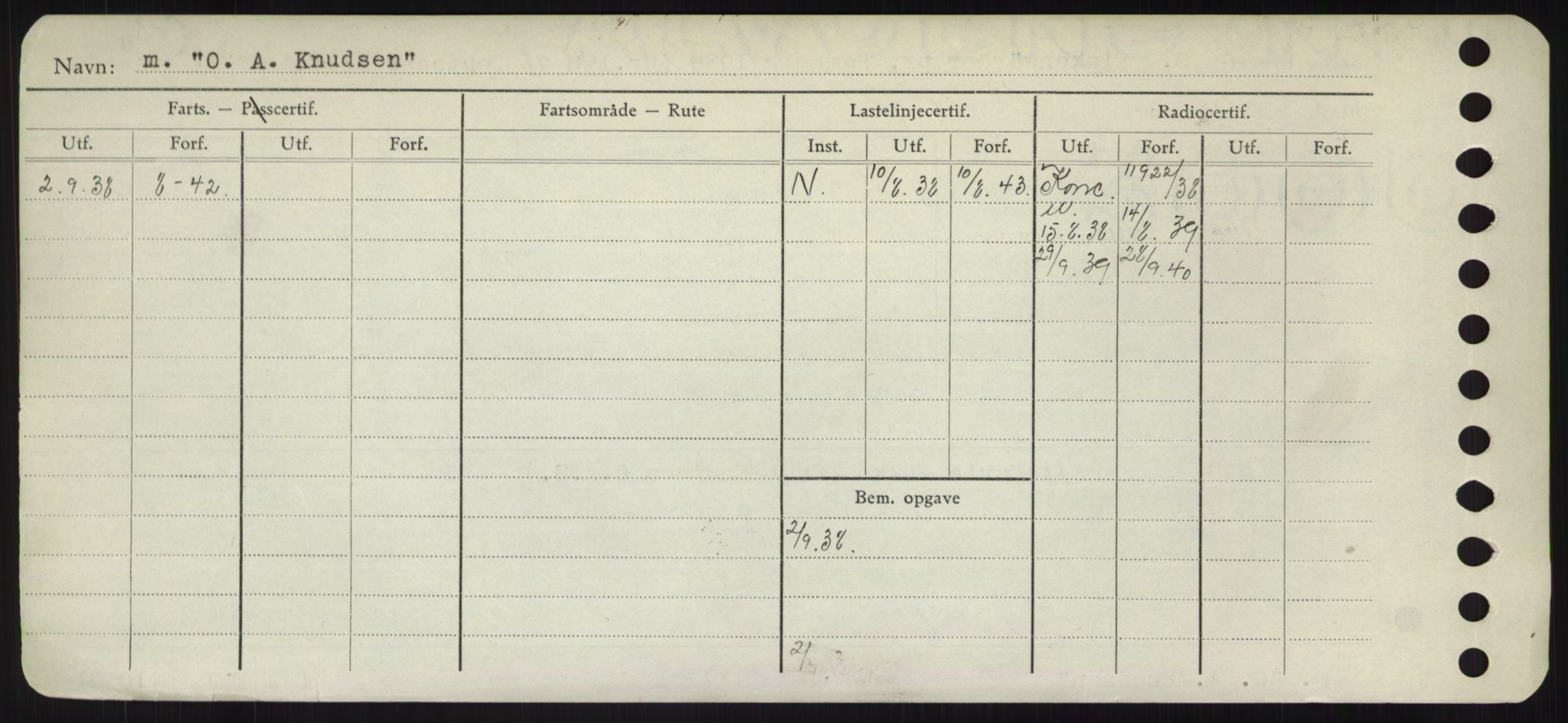 Sjøfartsdirektoratet med forløpere, Skipsmålingen, RA/S-1627/H/Hd/L0028: Fartøy, O, p. 4