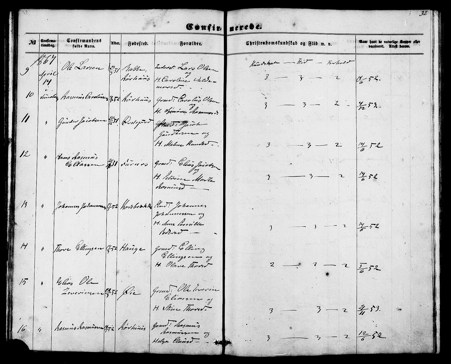 Ministerialprotokoller, klokkerbøker og fødselsregistre - Møre og Romsdal, AV/SAT-A-1454/517/L0225: Parish register (official) no. 517A05, 1858-1871, p. 32