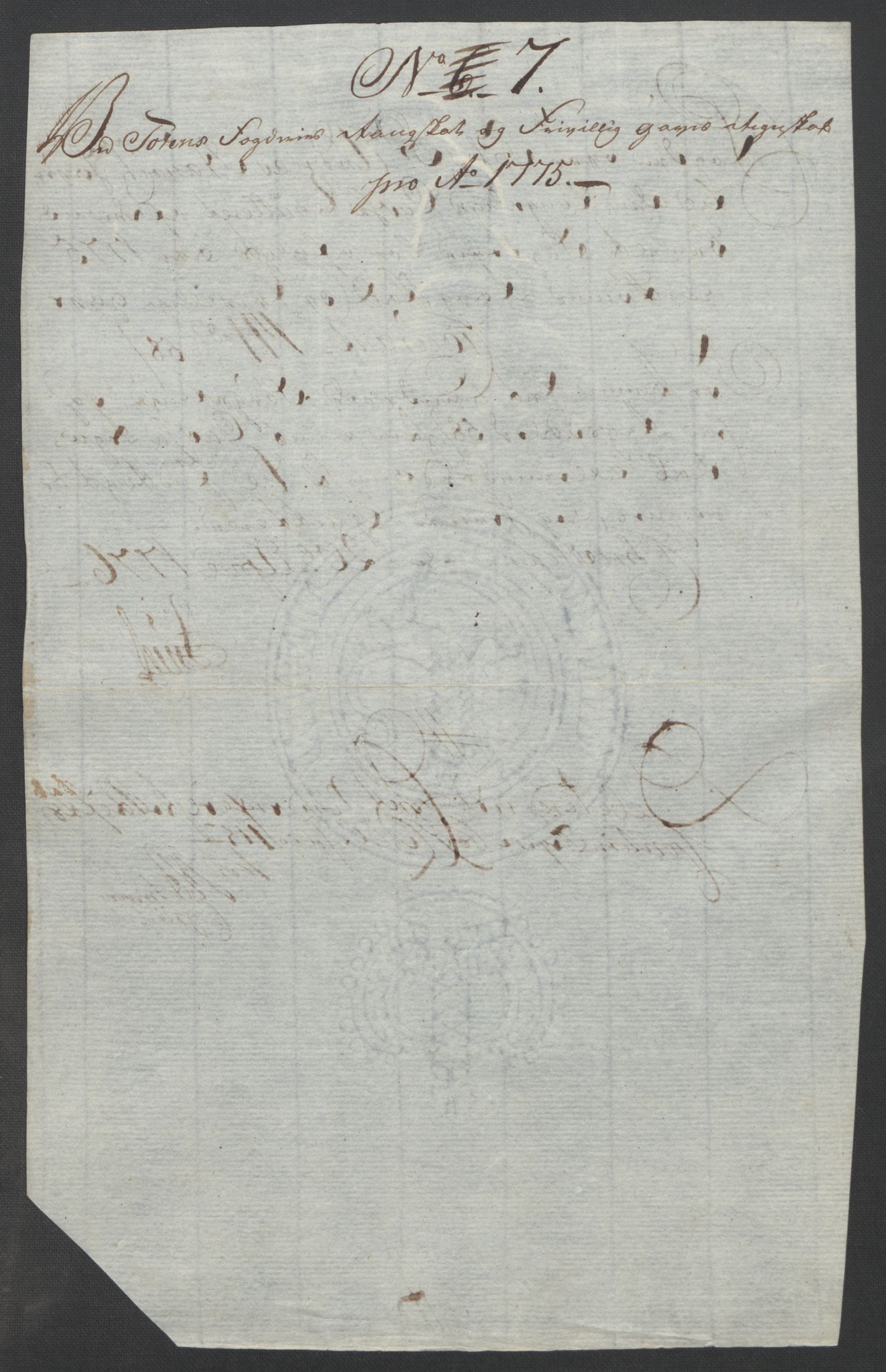 Rentekammeret inntil 1814, Reviderte regnskaper, Fogderegnskap, AV/RA-EA-4092/R19/L1399: Fogderegnskap Toten, Hadeland og Vardal, 1762-1783, p. 404