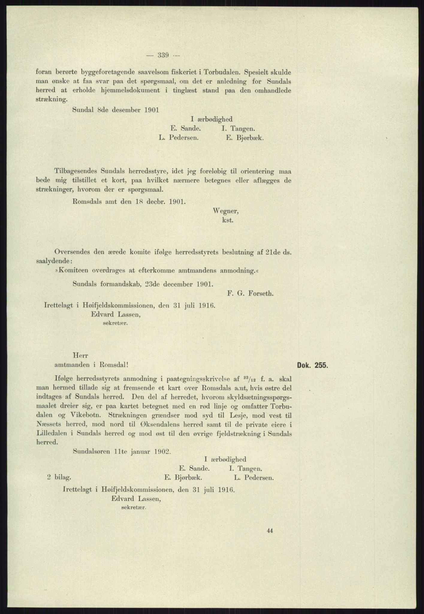 Høyfjellskommisjonen, AV/RA-S-1546/X/Xa/L0001: Nr. 1-33, 1909-1953, p. 2532