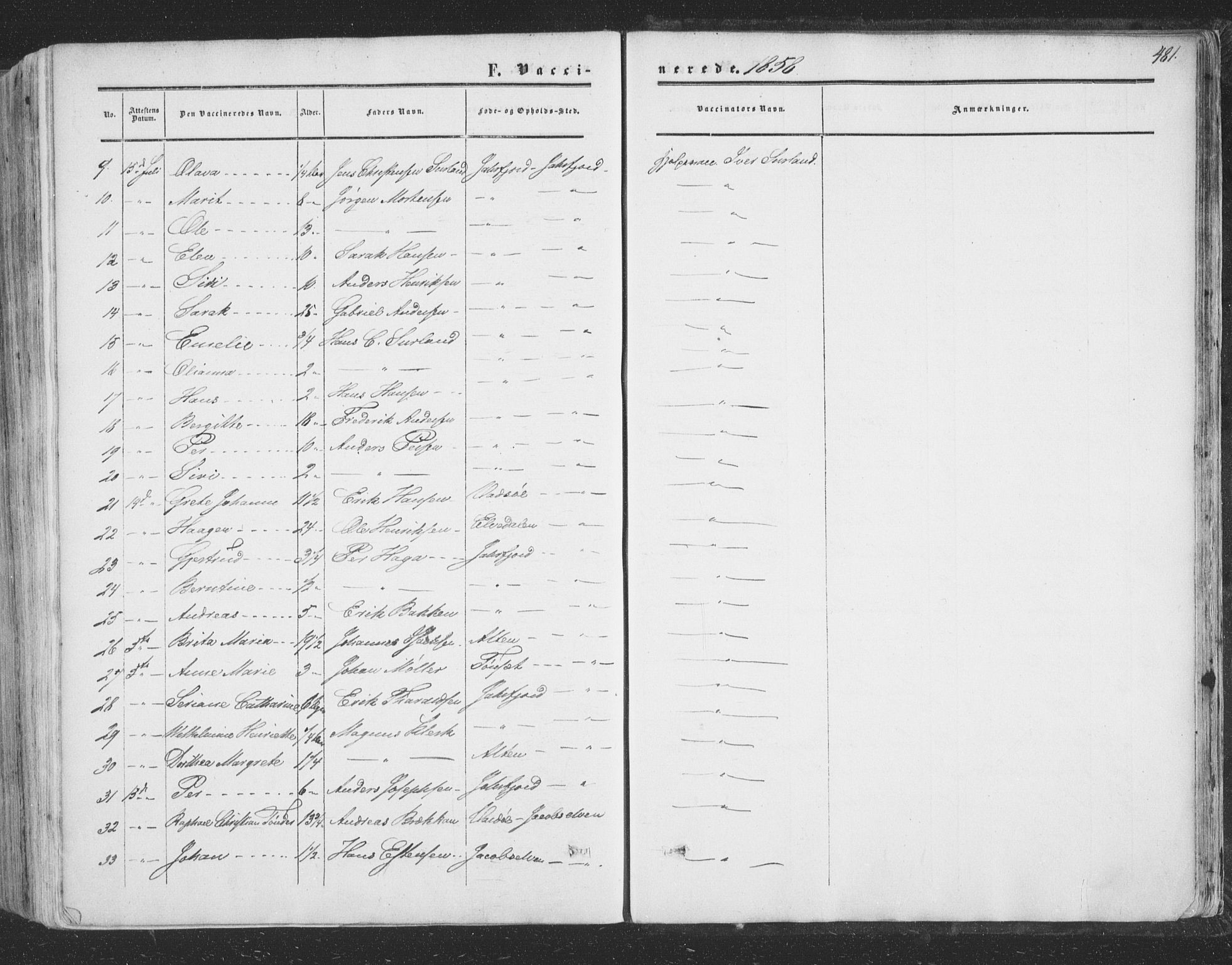 Vadsø sokneprestkontor, SATØ/S-1325/H/Ha/L0004kirke: Parish register (official) no. 4, 1854-1880, p. 481
