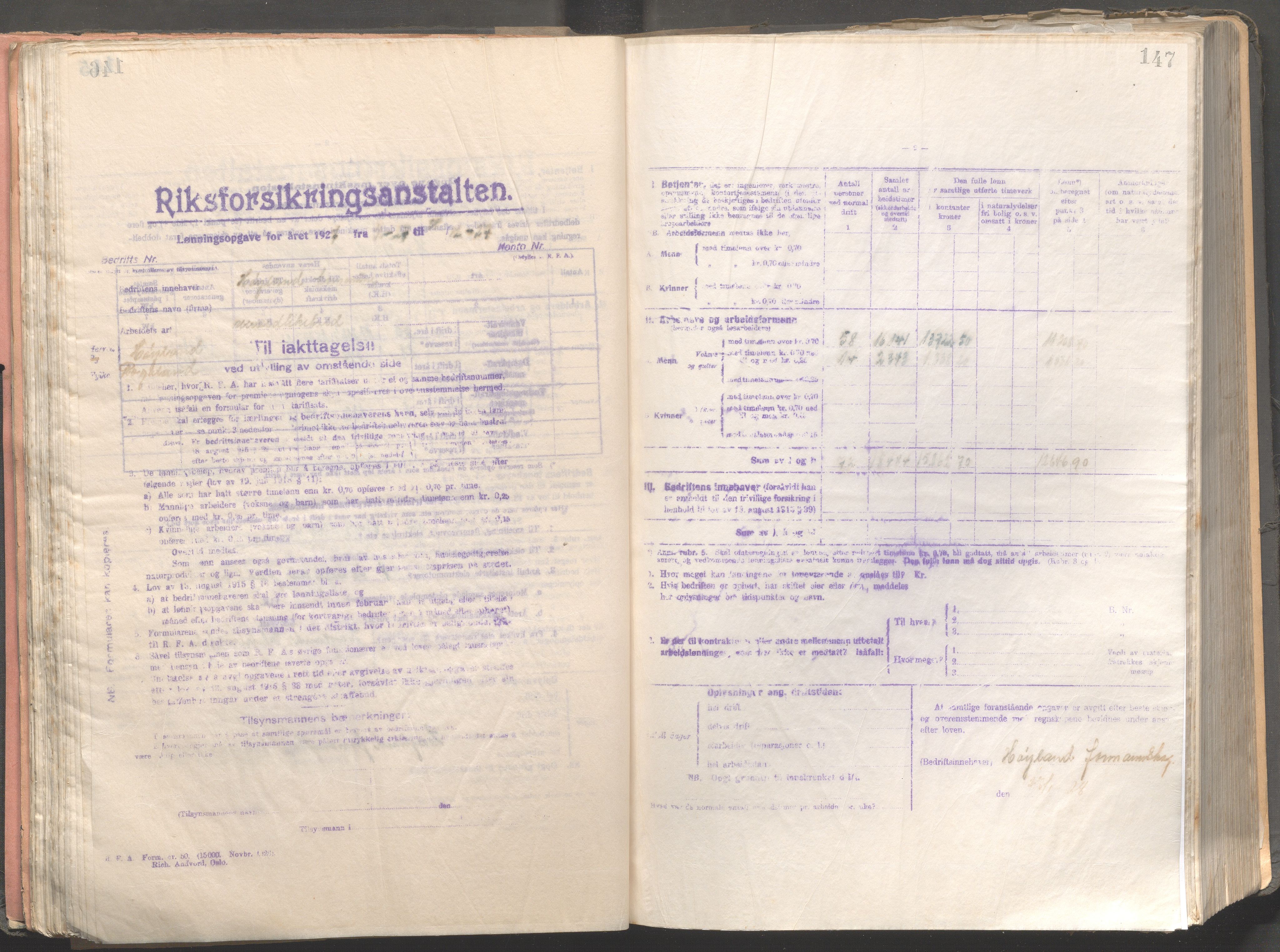 Høyland kommune - Formannskapet, IKAR/K-100046/B/L0004: Kopibok, 1916-1917, p. 147