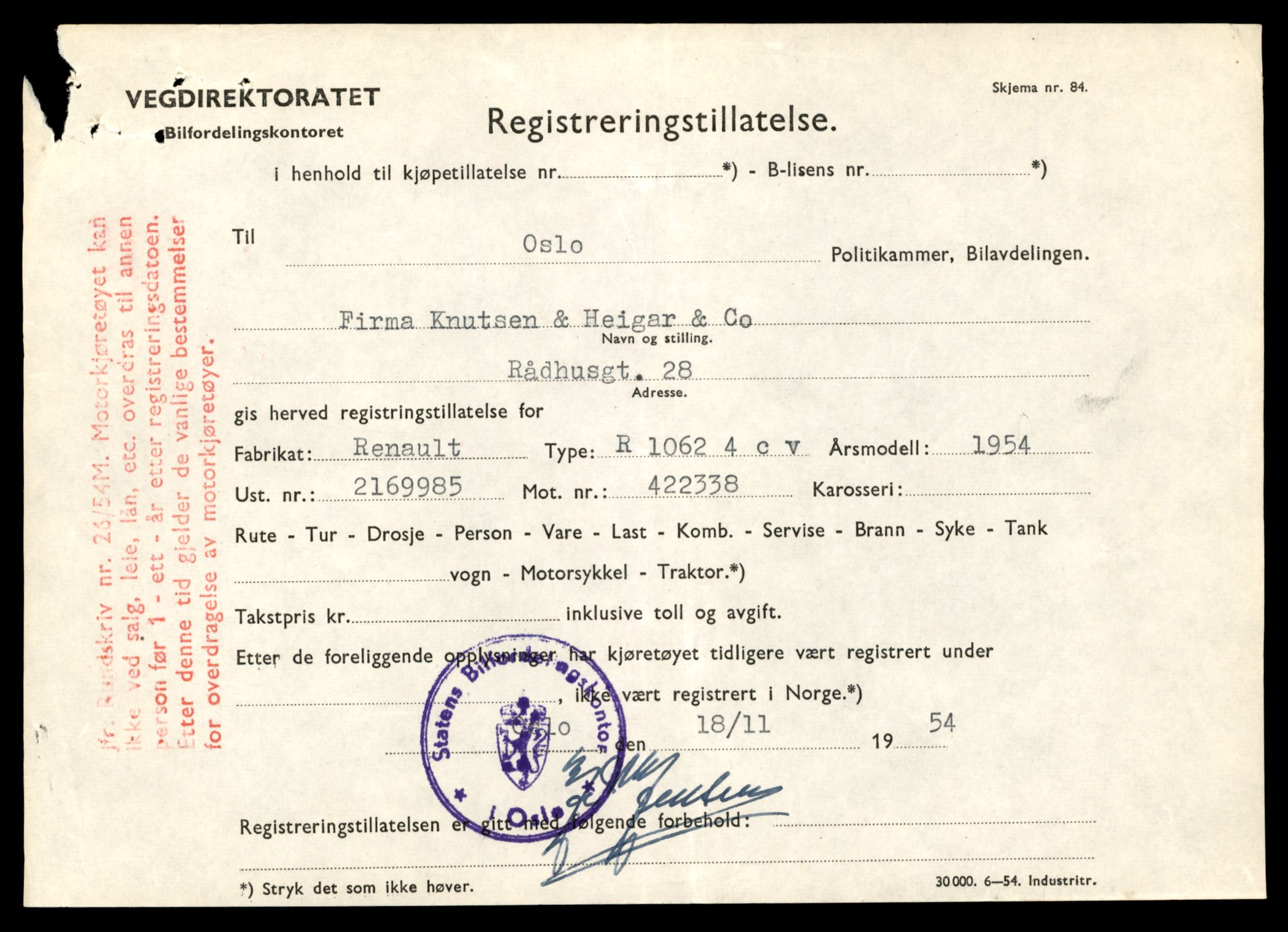 Møre og Romsdal vegkontor - Ålesund trafikkstasjon, AV/SAT-A-4099/F/Fe/L0049: Registreringskort for kjøretøy T 14864 - T 18613, 1927-1998, p. 285