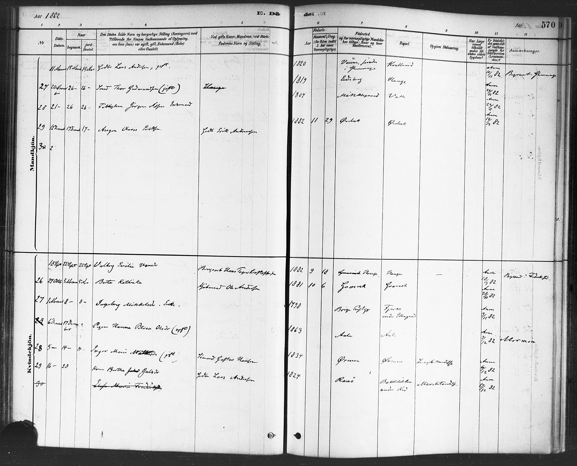 Onsøy prestekontor Kirkebøker, SAO/A-10914/F/Fa/L0006: Parish register (official) no. I 6, 1878-1898, p. 571