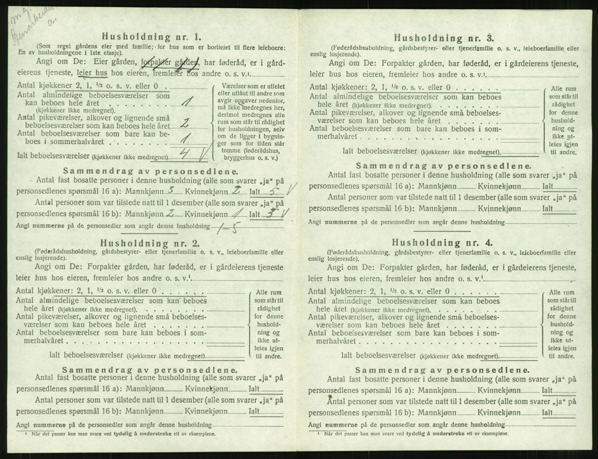 SAT, 1920 census for Åsskard, 1920, p. 44