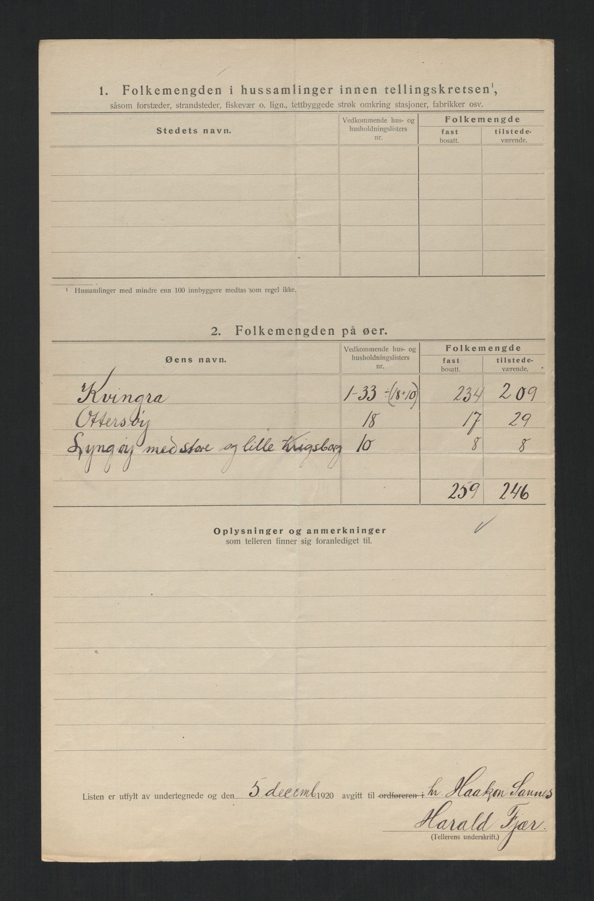 SAT, 1920 census for Nærøy, 1920, p. 10