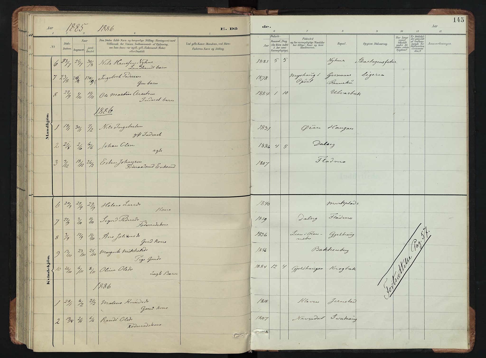 Kvikne prestekontor, AV/SAH-PREST-064/H/Ha/Hab/L0002: Parish register (copy) no. 2, 1859-1901, p. 145