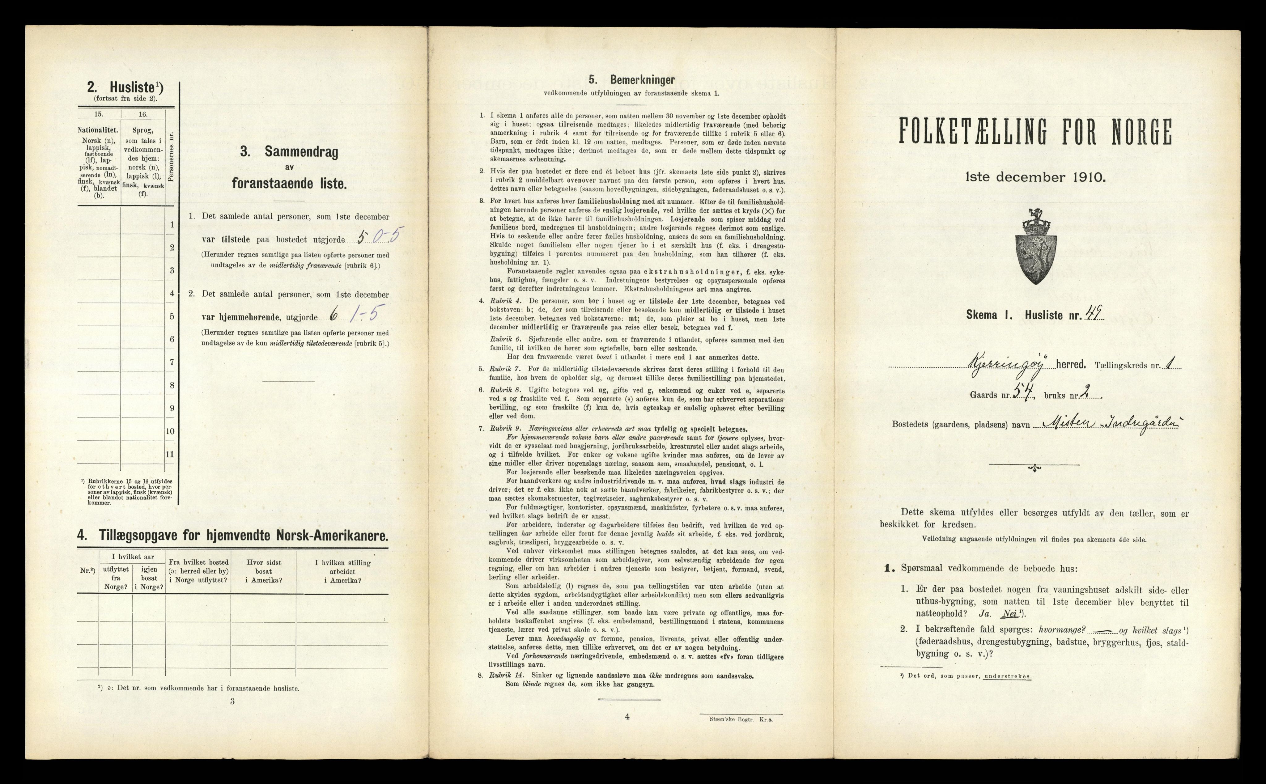 RA, 1910 census for Kjerringøy, 1910, p. 117