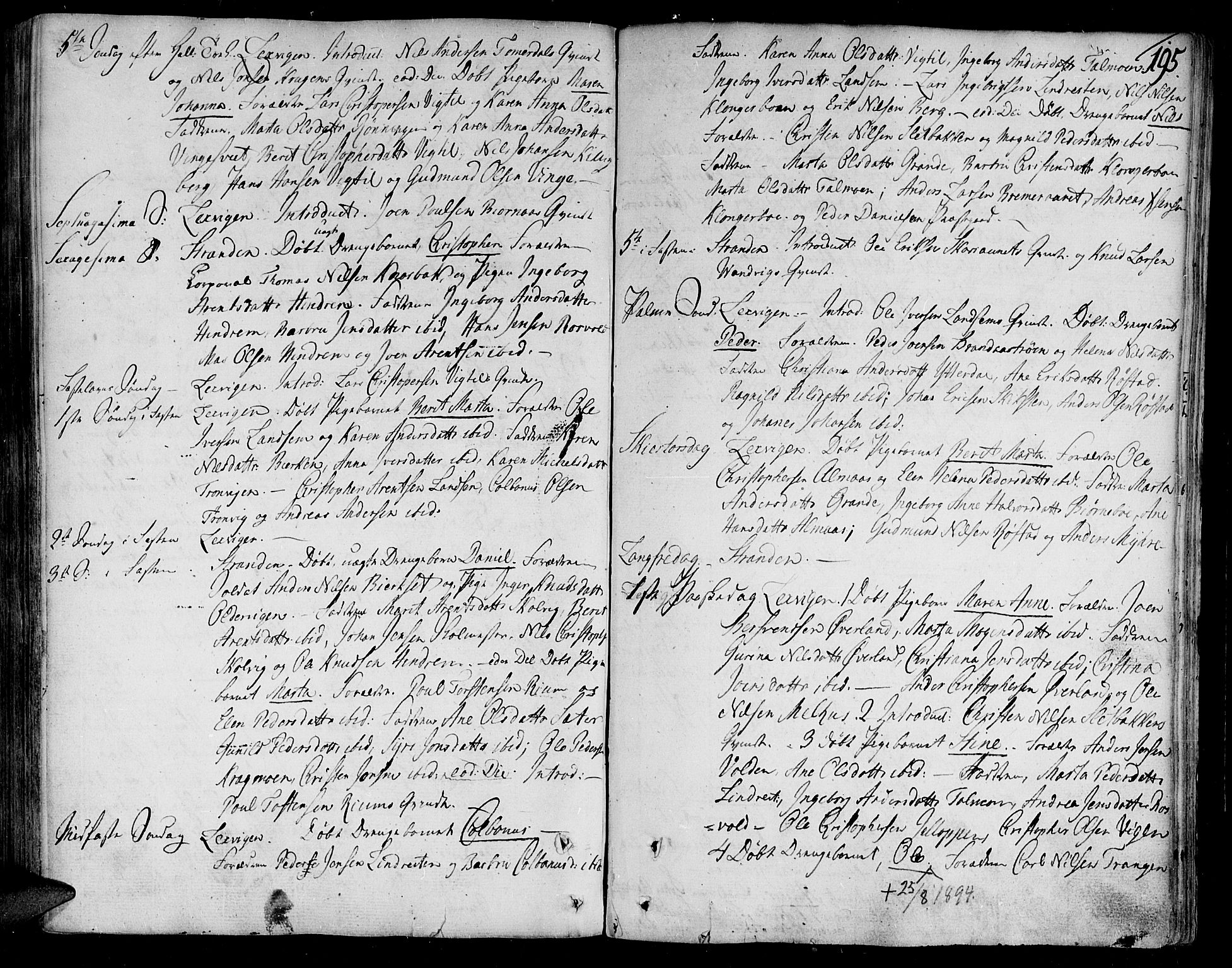 Ministerialprotokoller, klokkerbøker og fødselsregistre - Nord-Trøndelag, SAT/A-1458/701/L0004: Parish register (official) no. 701A04, 1783-1816, p. 195