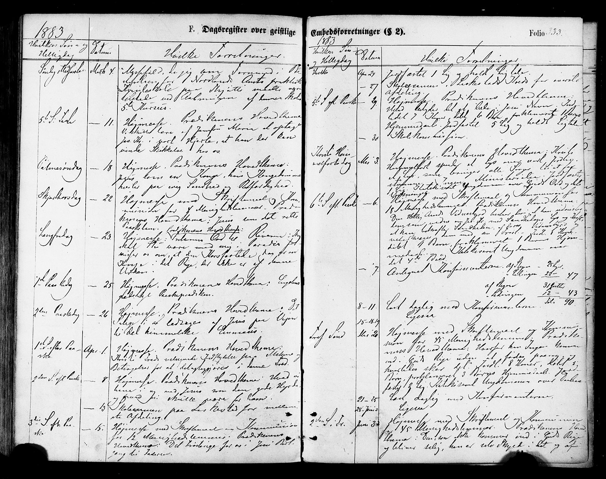 Ministerialprotokoller, klokkerbøker og fødselsregistre - Nordland, SAT/A-1459/855/L0802: Parish register (official) no. 855A10, 1875-1886, p. 333