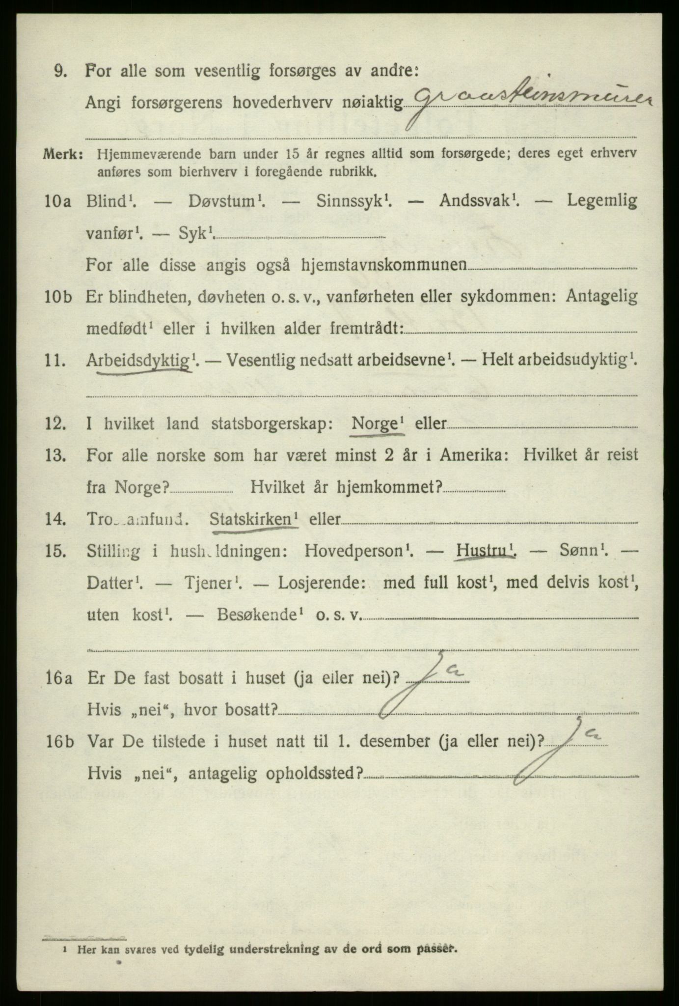 SAB, 1920 census for Innvik, 1920, p. 4524