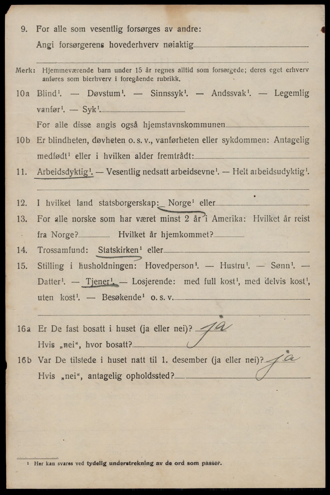 SAST, 1920 census for Hetland, 1920, p. 13886