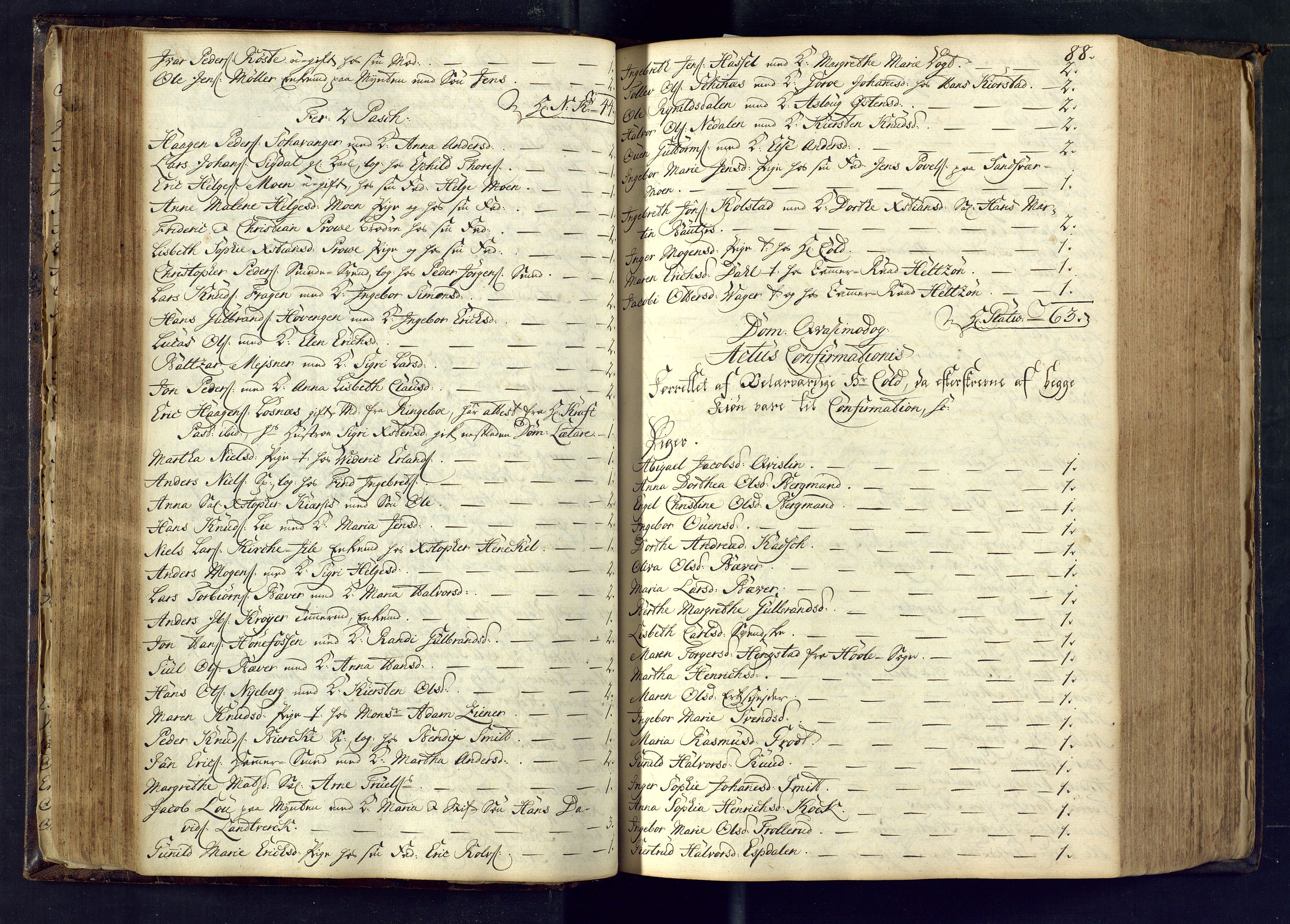 Kongsberg kirkebøker, AV/SAKO-A-22/M/Ma/L0003: Communicants register no. 3, 1745-1750, p. 88