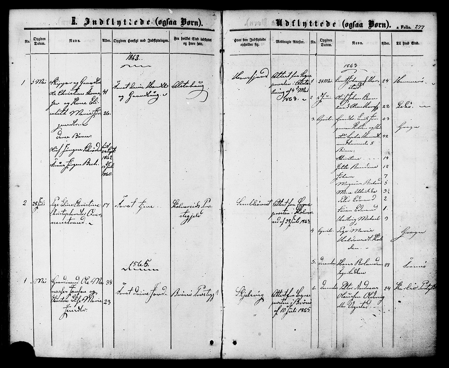 Ministerialprotokoller, klokkerbøker og fødselsregistre - Nordland, SAT/A-1459/810/L0146: Parish register (official) no. 810A08 /1, 1862-1874, p. 277