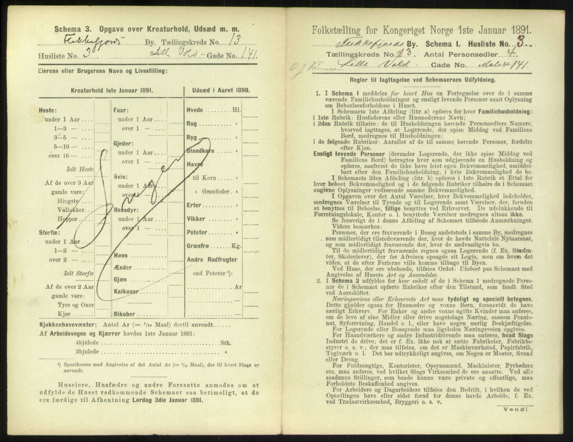 RA, 1891 census for 1004 Flekkefjord, 1891, p. 456