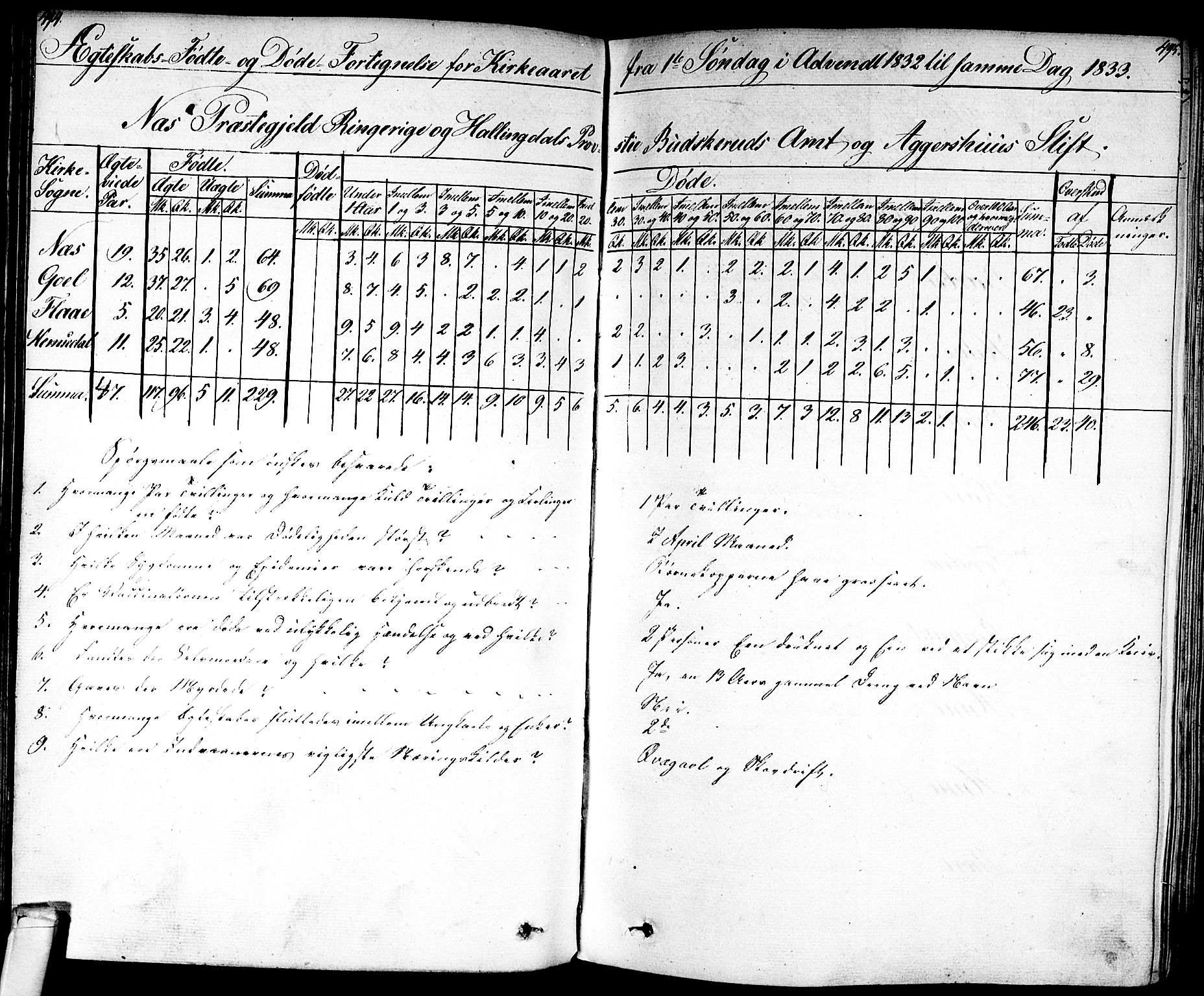 Nes kirkebøker, SAKO/A-236/F/Fa/L0008: Parish register (official) no. 8, 1824-1834, p. 494-495