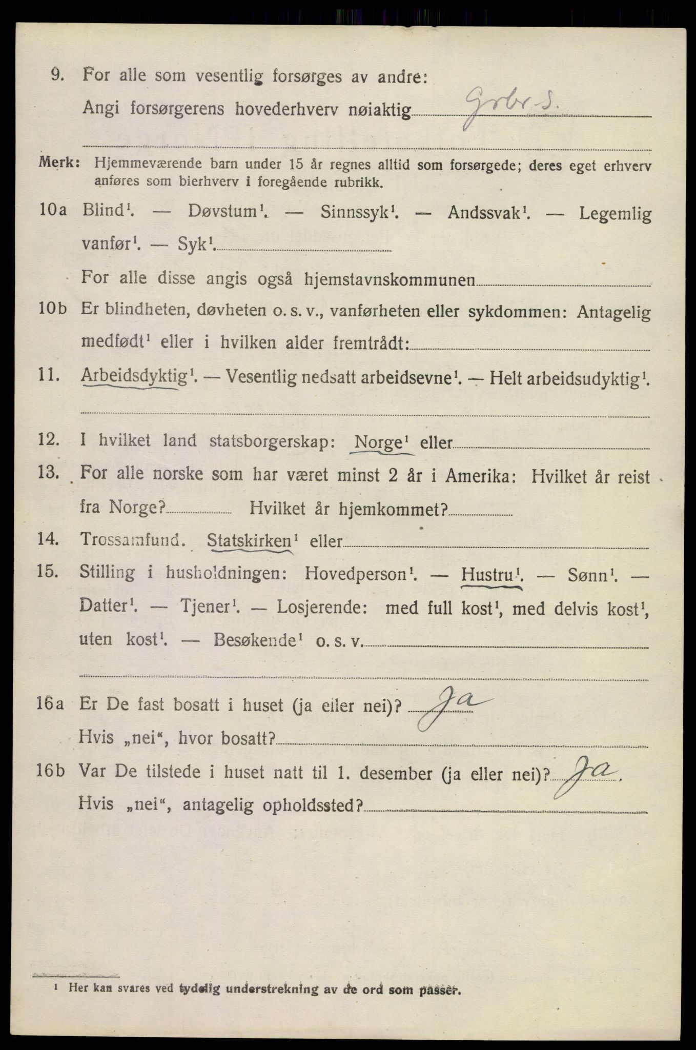 SAKO, 1920 census for Uvdal, 1920, p. 2322