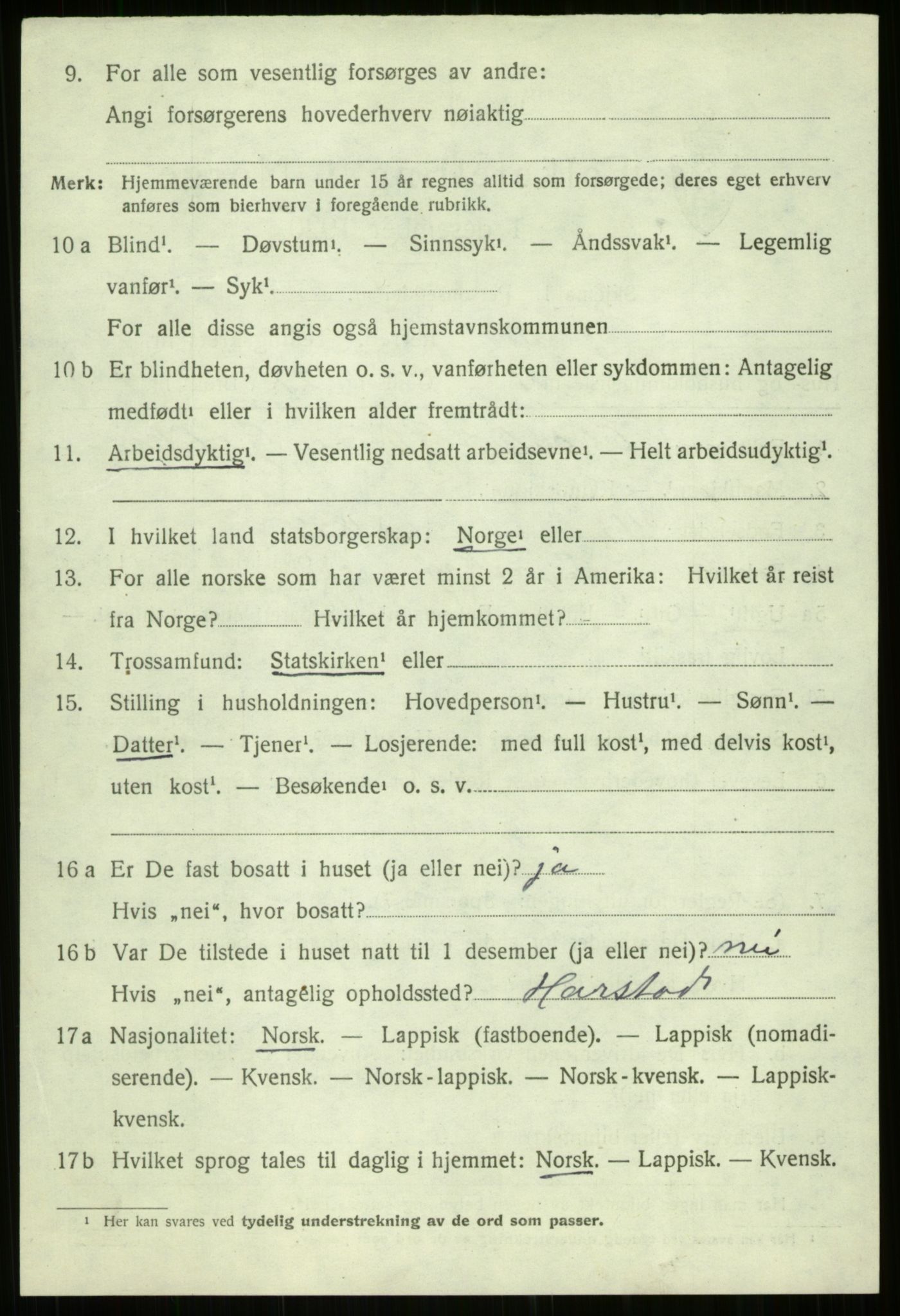 SATØ, 1920 census for Bjarkøy, 1920, p. 4002