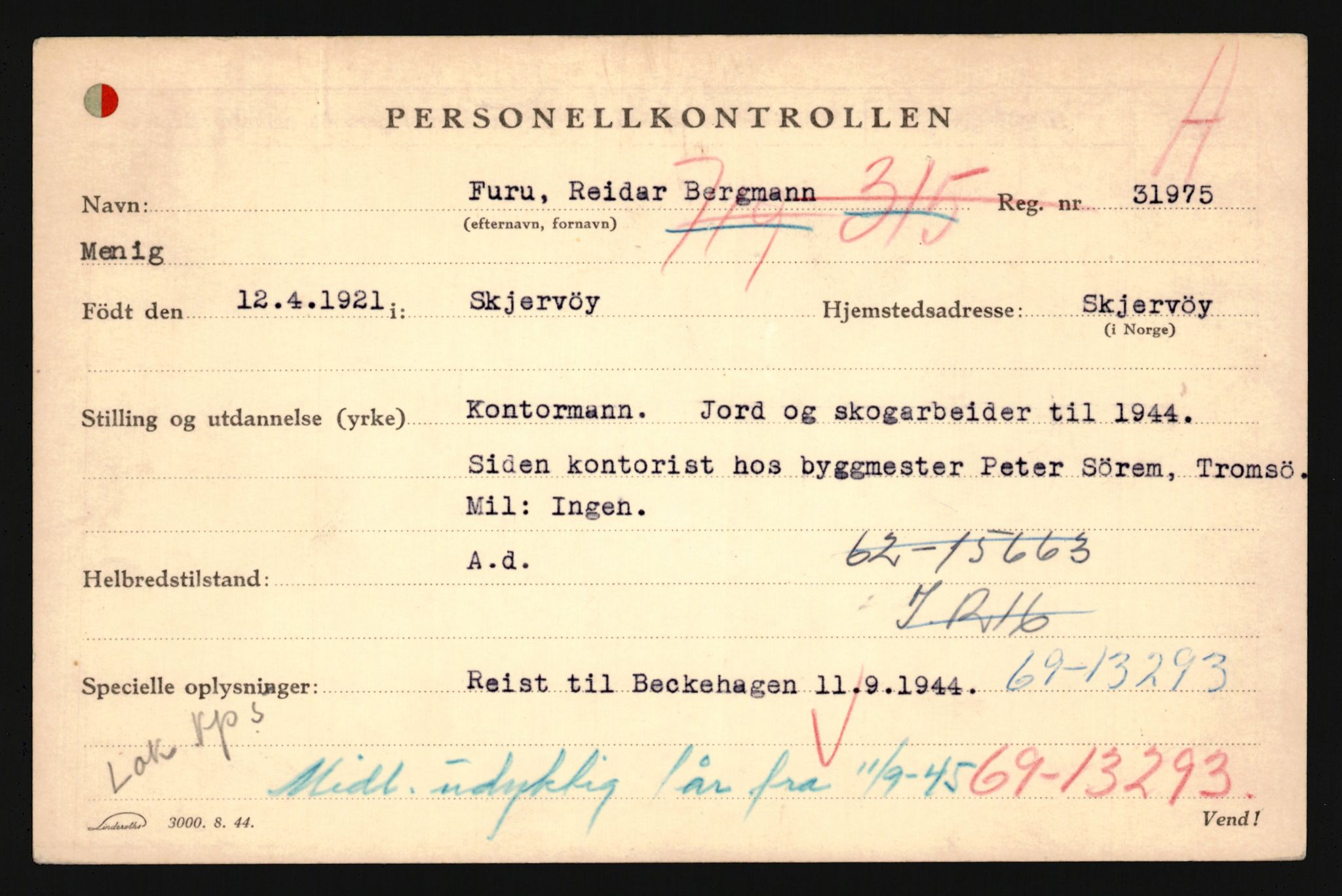 Forsvaret, Troms infanteriregiment nr. 16, AV/RA-RAFA-3146/P/Pa/L0024/0003: Rulleblad / Rulleblad for regimentets menige mannskaper, årsklasse 1942, 1942, p. 64