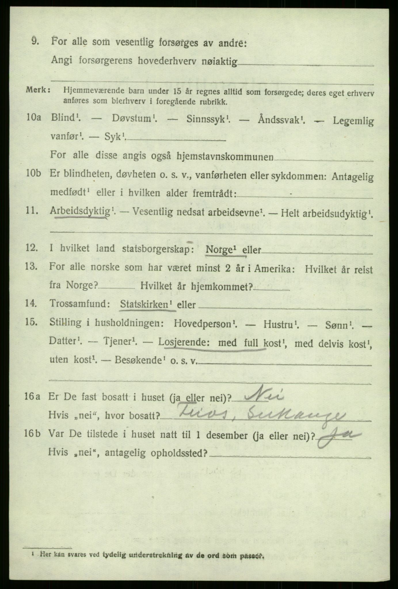 SAB, 1920 census for Kyrkjebø, 1920, p. 5708