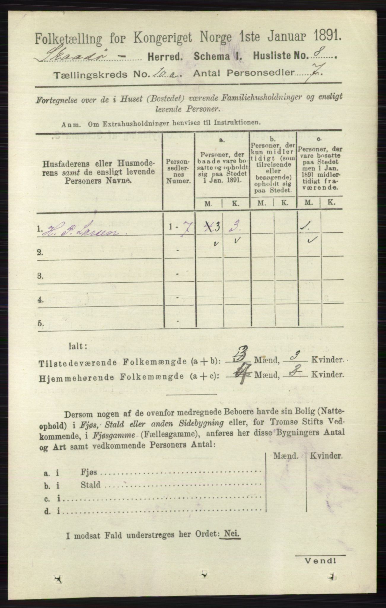 RA, 1891 census for 0815 Skåtøy, 1891, p. 4021