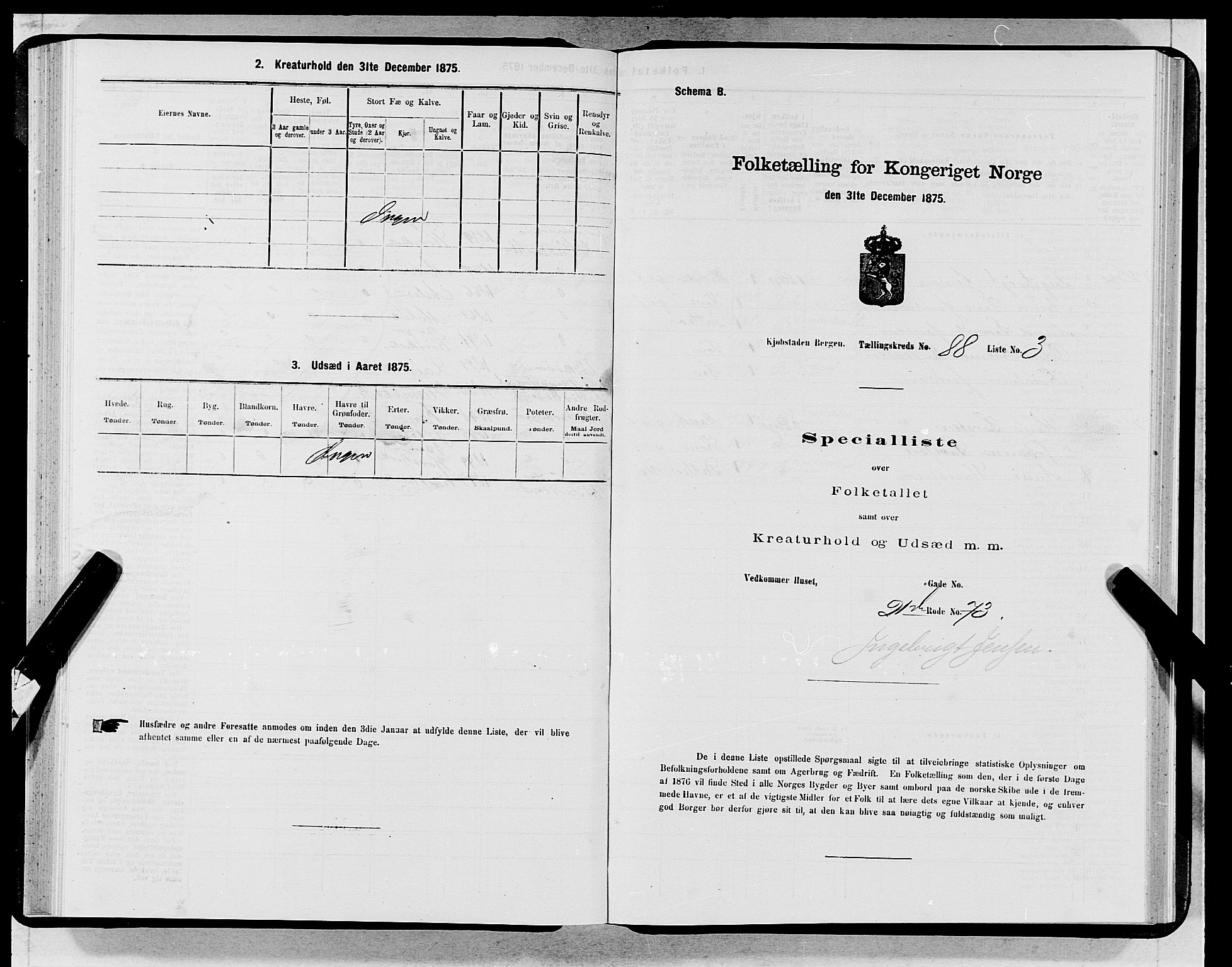 SAB, 1875 census for 1301 Bergen, 1875, p. 4723