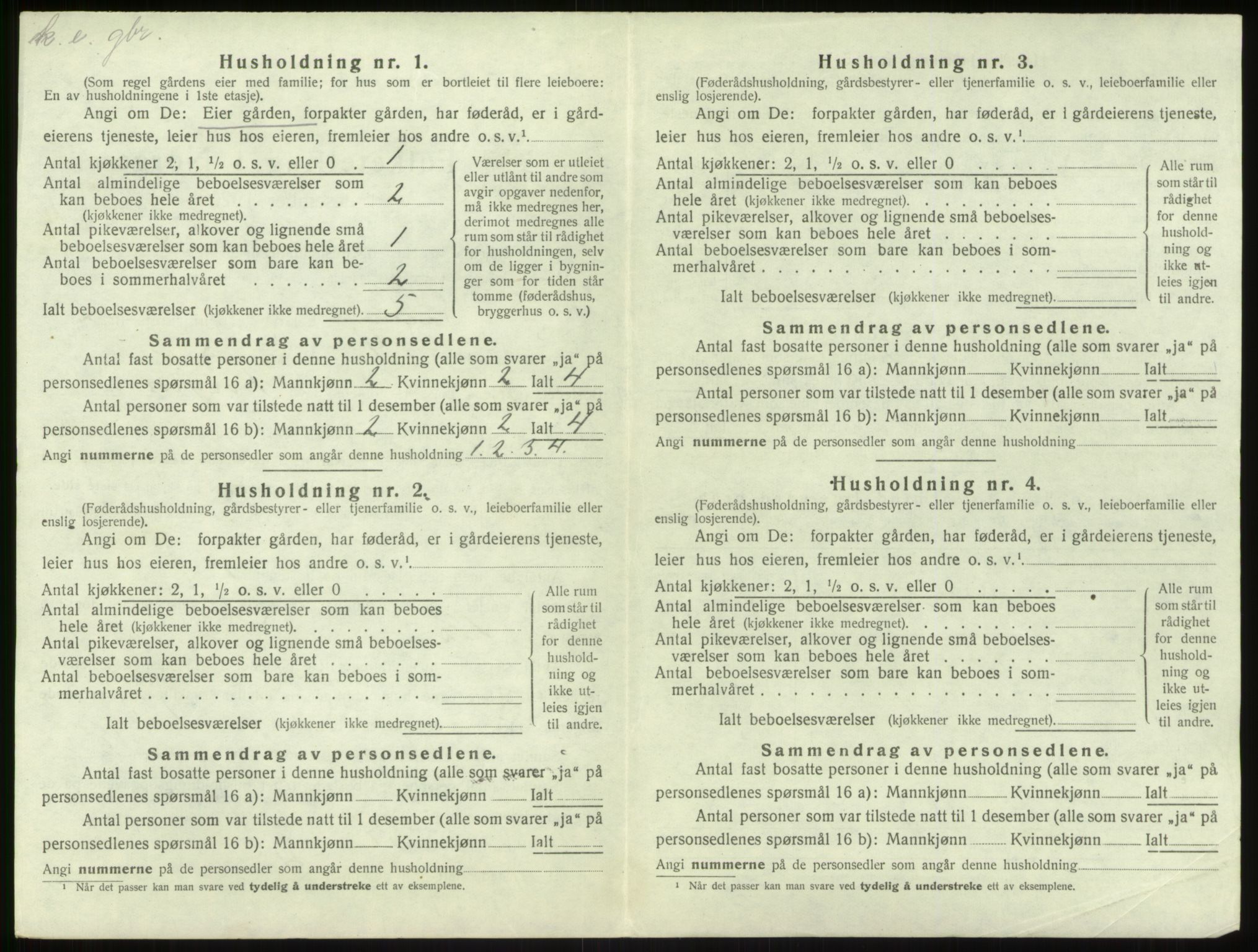 SAB, 1920 census for Solund, 1920, p. 193