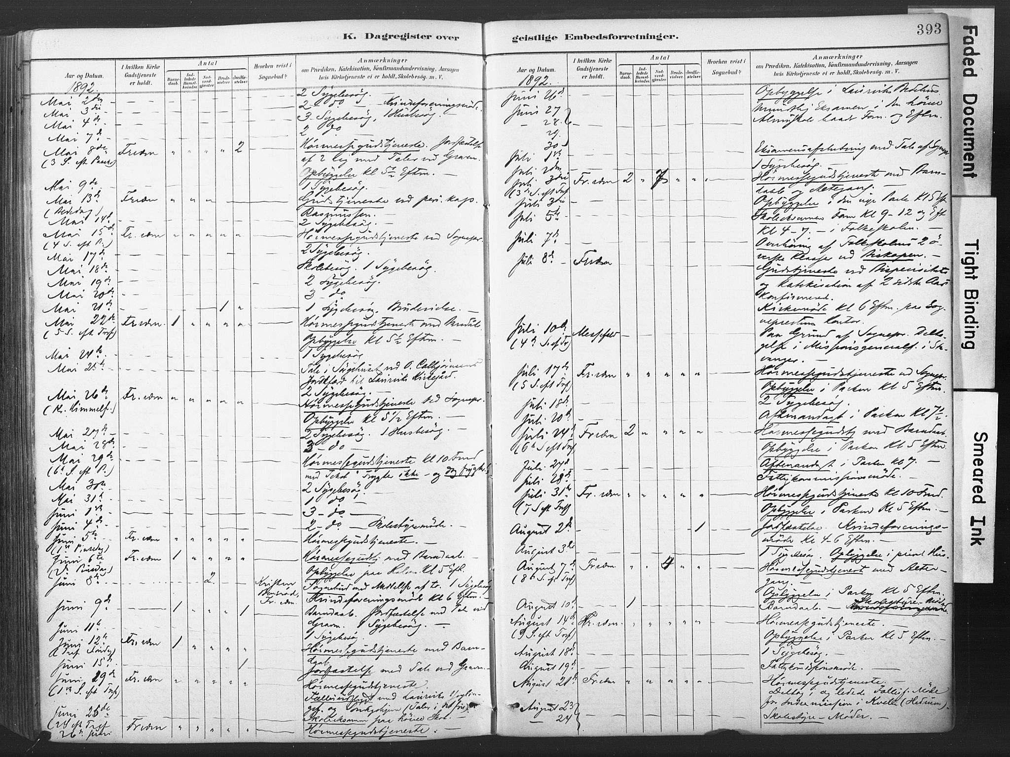 Stavern kirkebøker, AV/SAKO-A-318/F/Fa/L0008: Parish register (official) no. 8, 1878-1905, p. 393