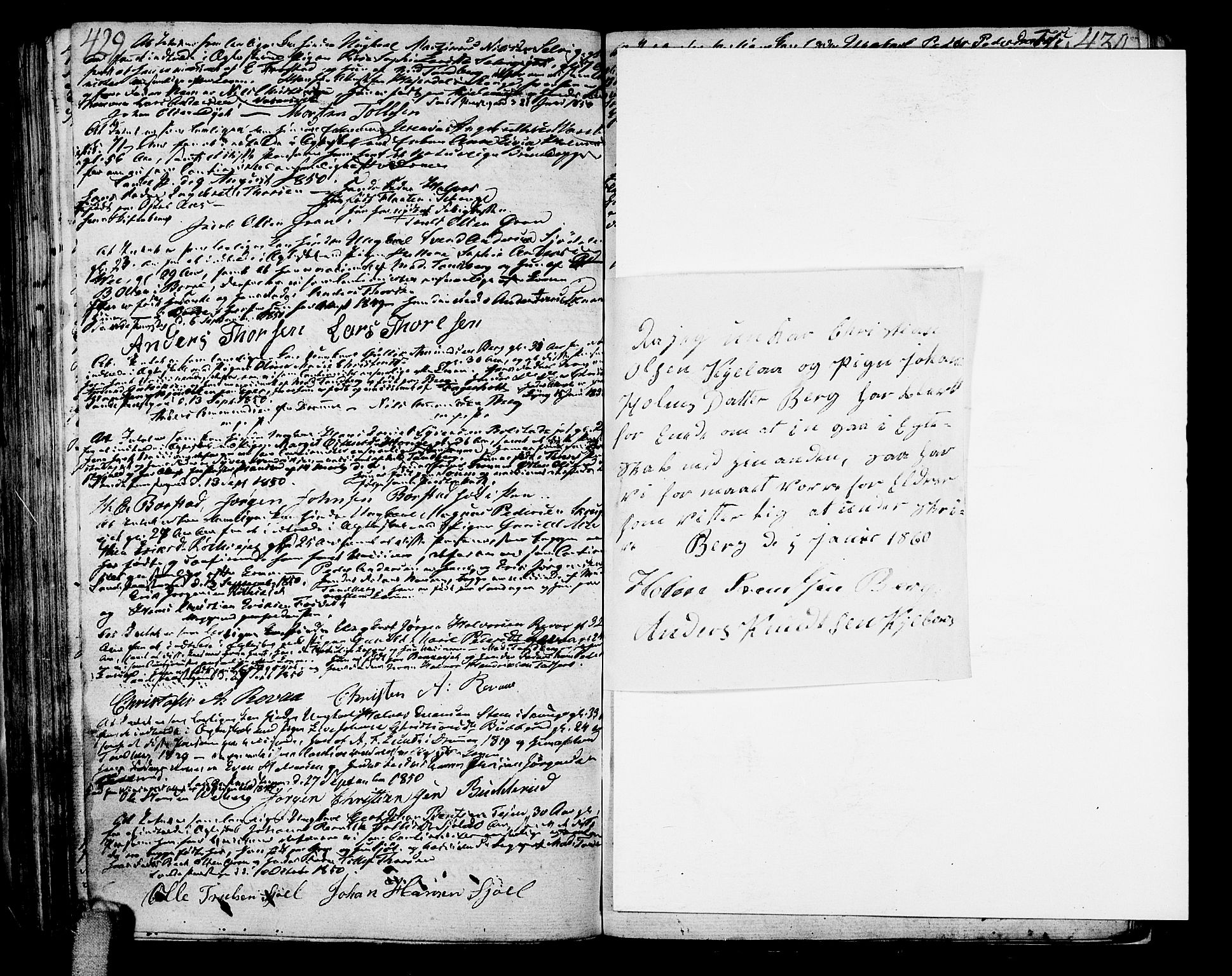 Sande Kirkebøker, AV/SAKO-A-53/F/Fa/L0002: Parish register (official) no. 2, 1804-1814, p. 429-430