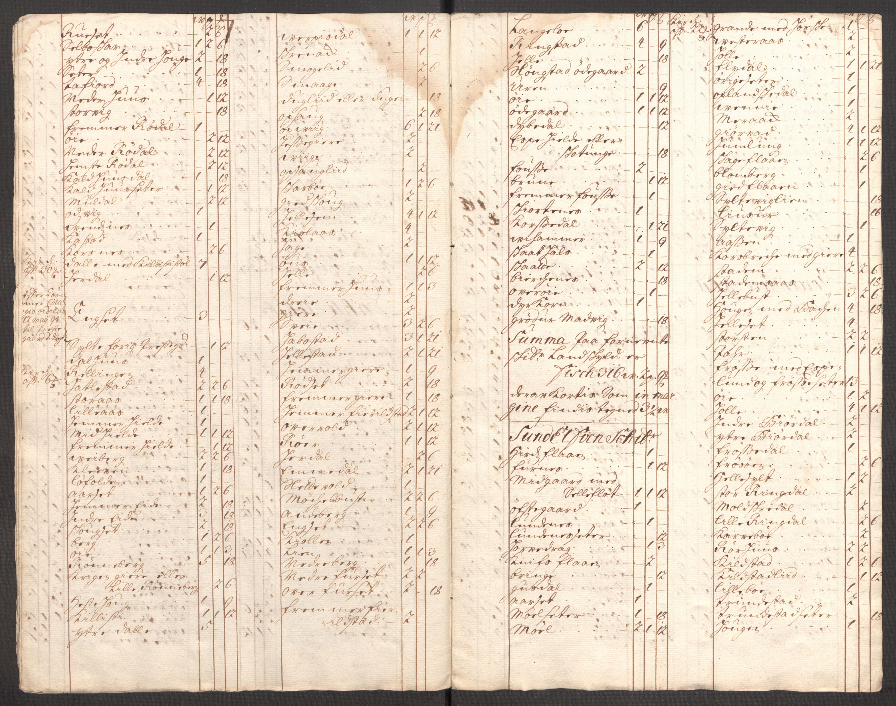 Rentekammeret inntil 1814, Reviderte regnskaper, Fogderegnskap, AV/RA-EA-4092/R54/L3561: Fogderegnskap Sunnmøre, 1706-1707, p. 232