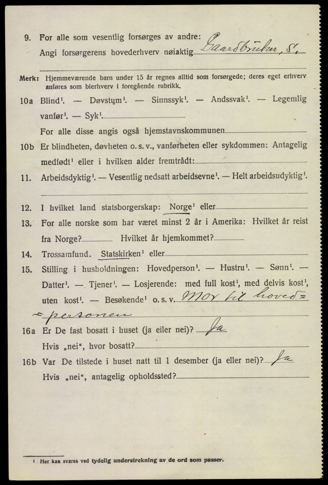 SAKO, 1920 census for Bø (Telemark), 1920, p. 6687