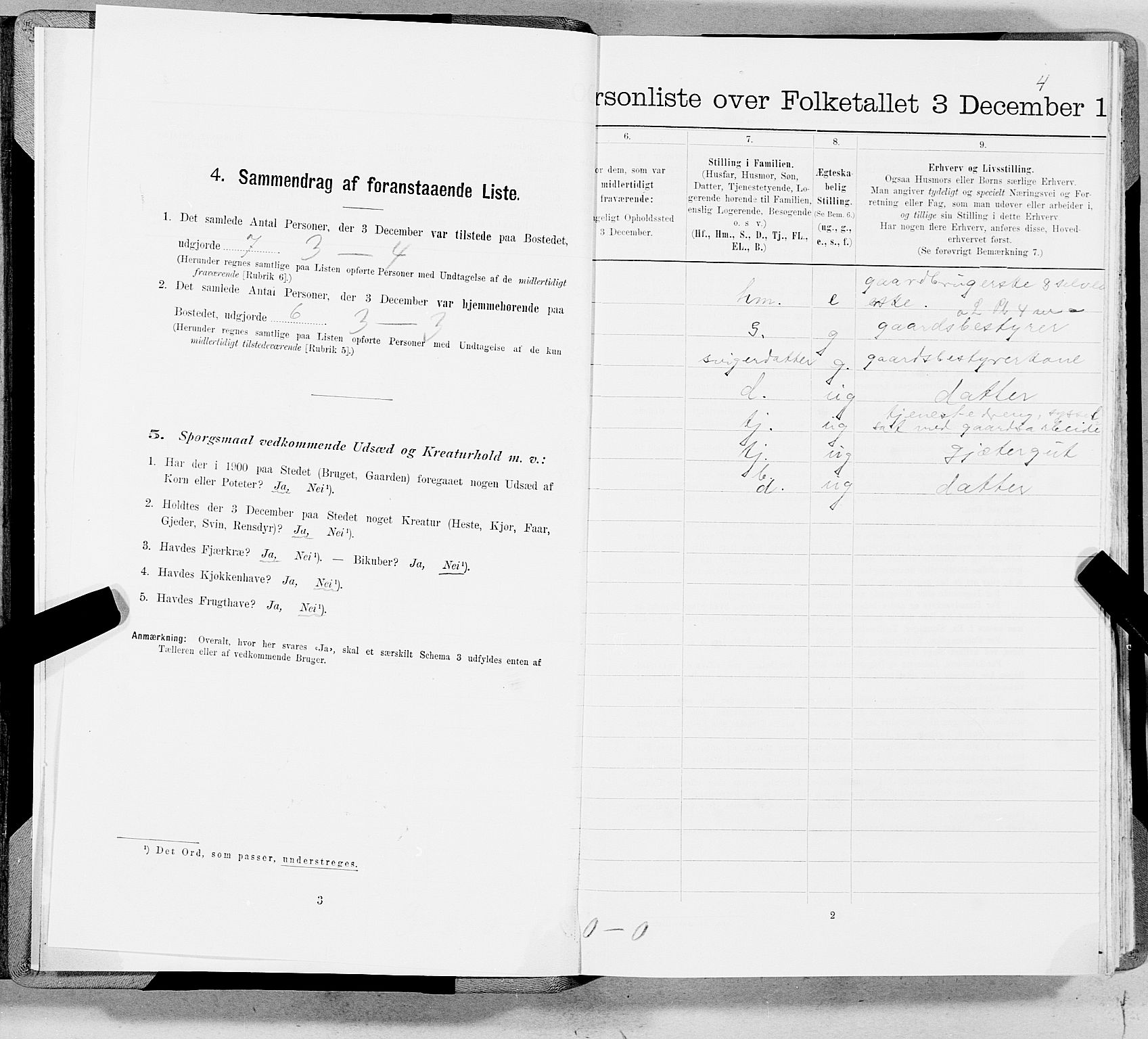 SAT, 1900 census for Klinga, 1900, p. 15