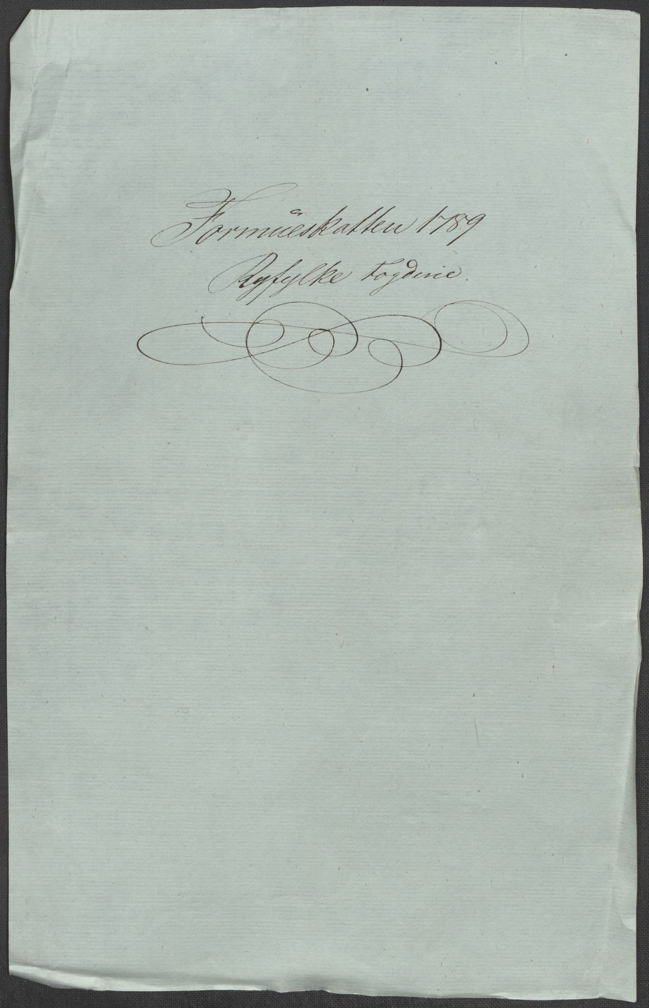 Rentekammeret inntil 1814, Reviderte regnskaper, Mindre regnskaper, RA/EA-4068/Rf/Rfe/L0039: Rosendal baroni, Ryfylke fogderi, 1789, p. 151
