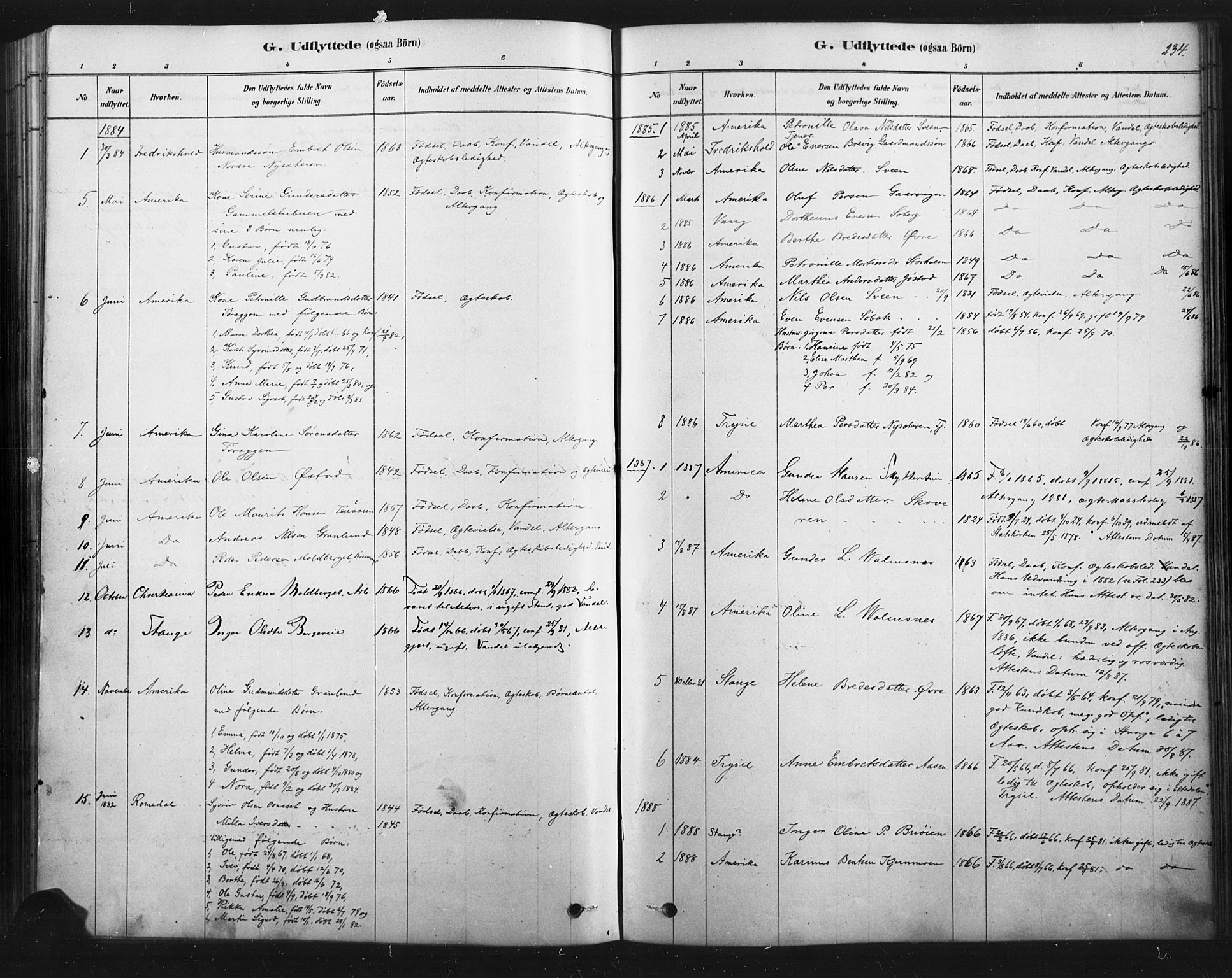 Åmot prestekontor, Hedmark, SAH/PREST-056/H/Ha/Haa/L0012: Parish register (official) no. 12, 1878-1901, p. 234