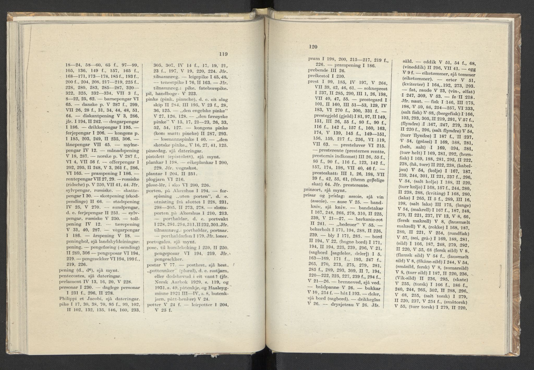 Publikasjoner utgitt av Arkivverket, PUBL/PUBL-001/C/0008: Sakregister, 1548-1567, p. 119-120