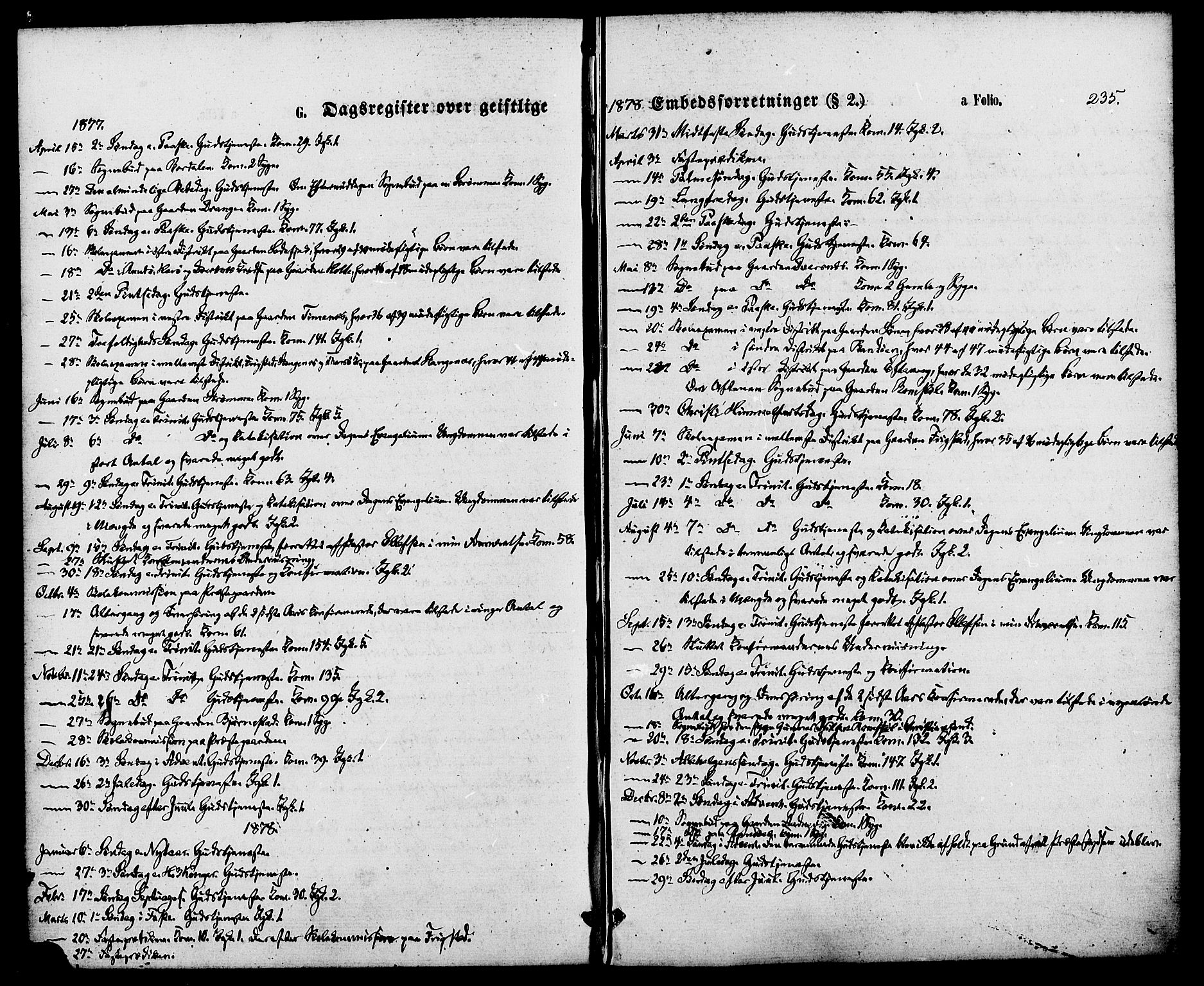 Oddernes sokneprestkontor, SAK/1111-0033/F/Fa/Fab/L0001: Parish register (official) no. A 1, 1865-1884, p. 235