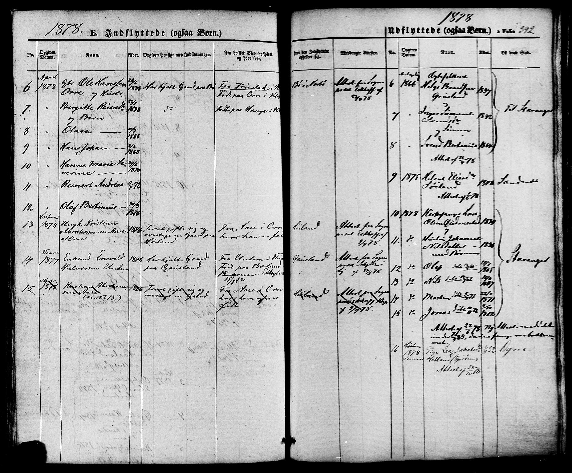 Hå sokneprestkontor, AV/SAST-A-101801/001/30BA/L0008: Parish register (official) no. A 7, 1853-1878, p. 392