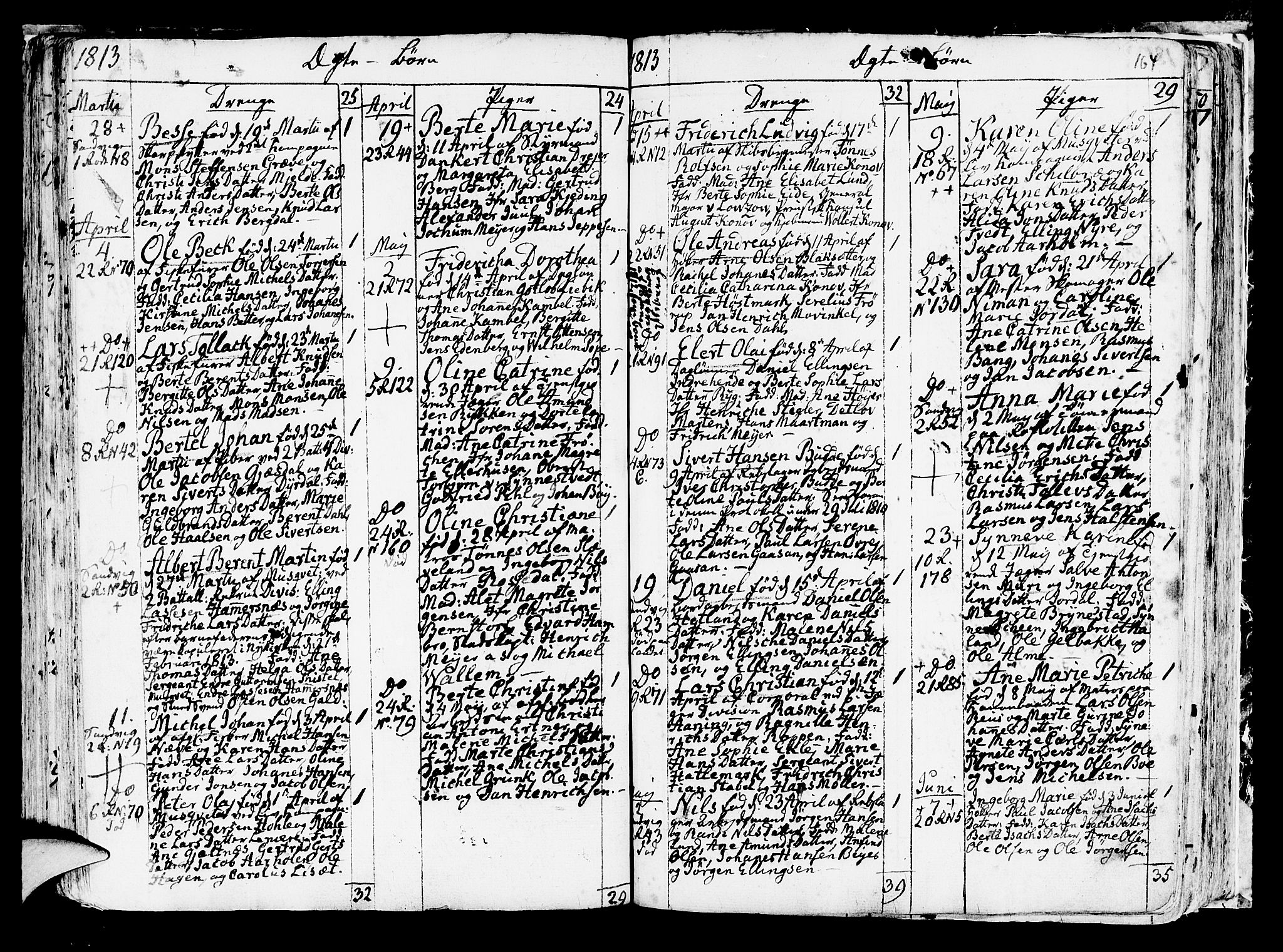 Korskirken sokneprestembete, SAB/A-76101/H/Haa/L0006: Parish register (official) no. A 6, 1790-1820, p. 164