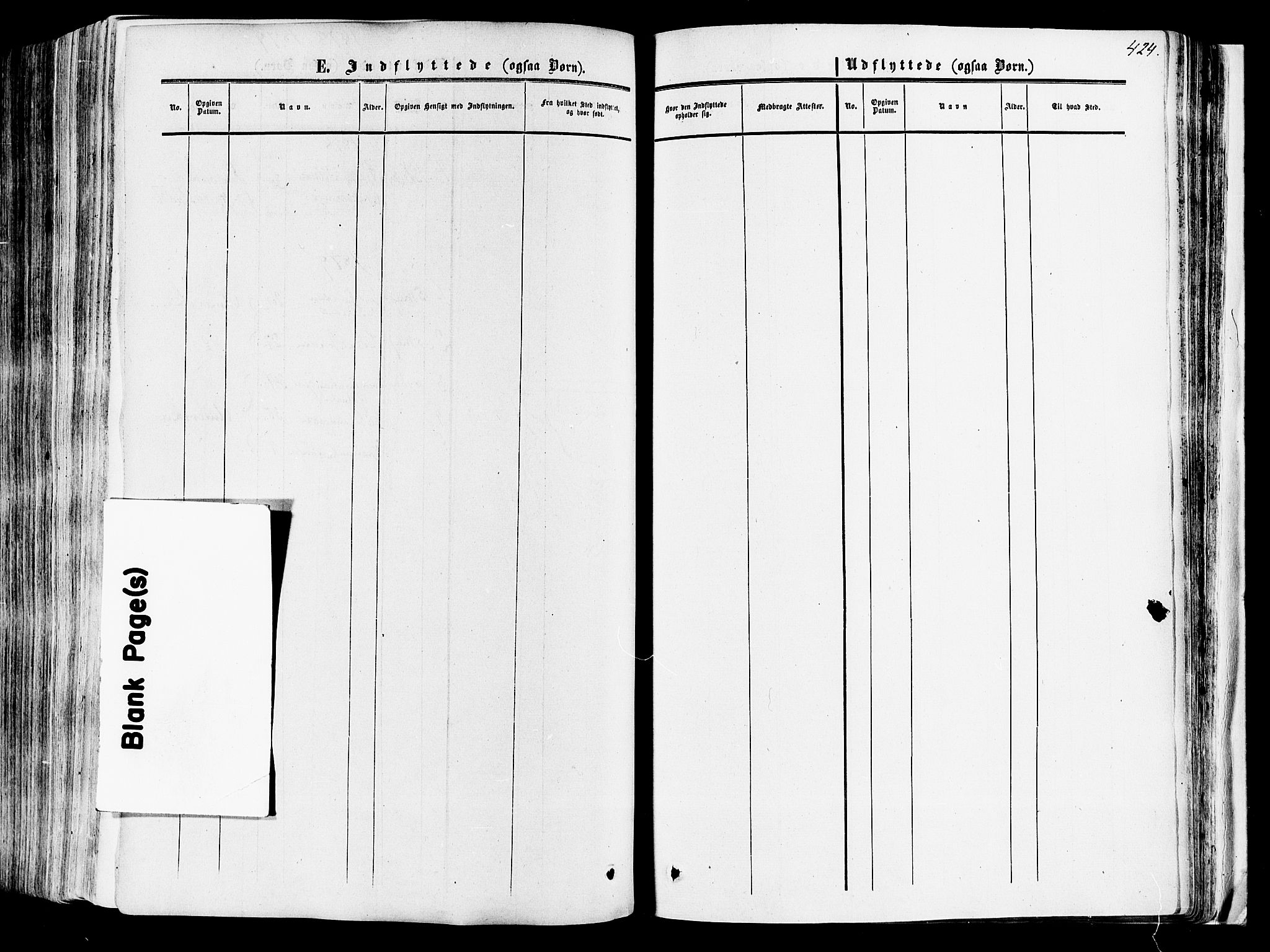 Vang prestekontor, Hedmark, AV/SAH-PREST-008/H/Ha/Haa/L0013: Parish register (official) no. 13, 1855-1879, p. 424